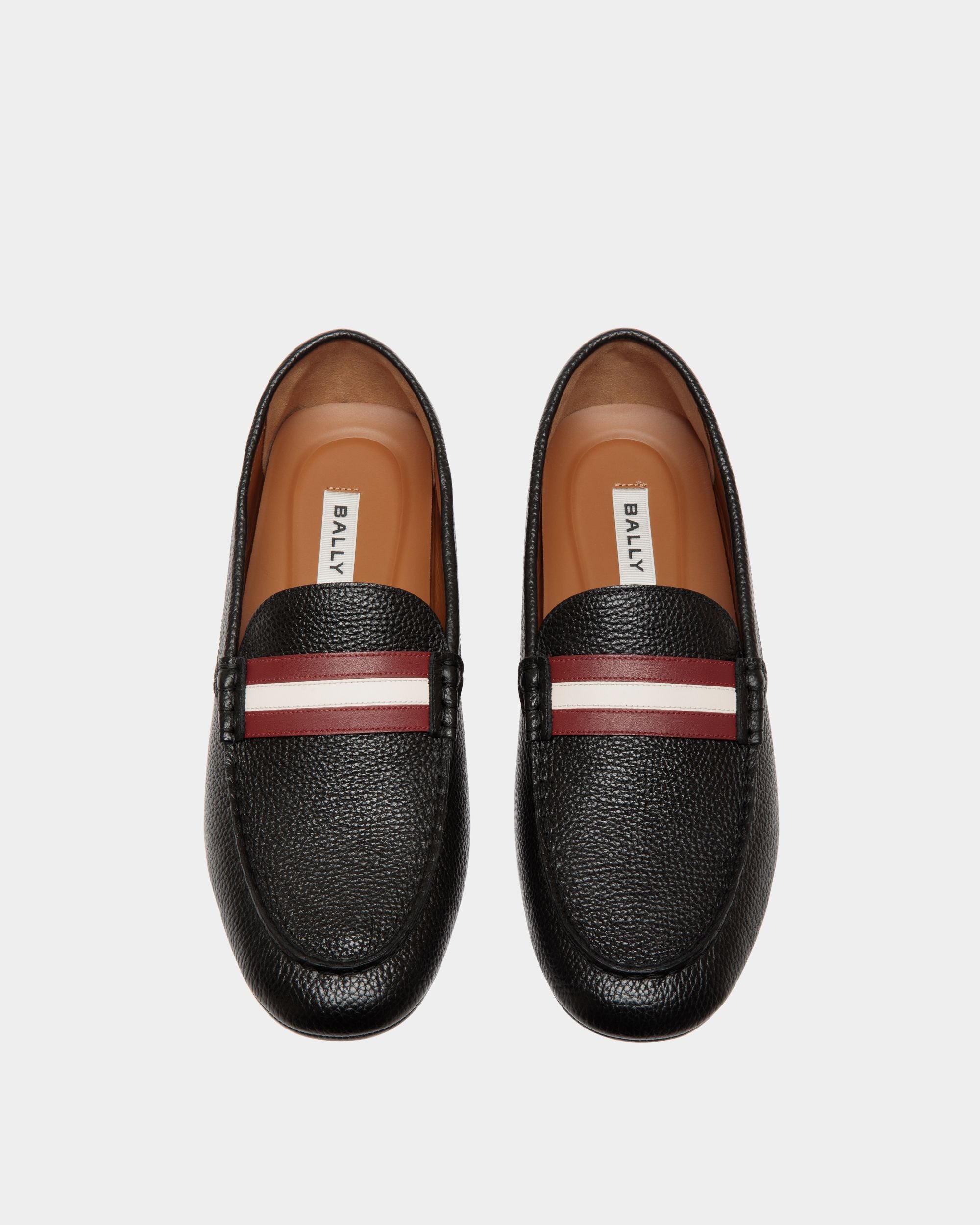 Zapato Driver Kerbs De Piel Granulada Negra - Hombre - Bally - 04