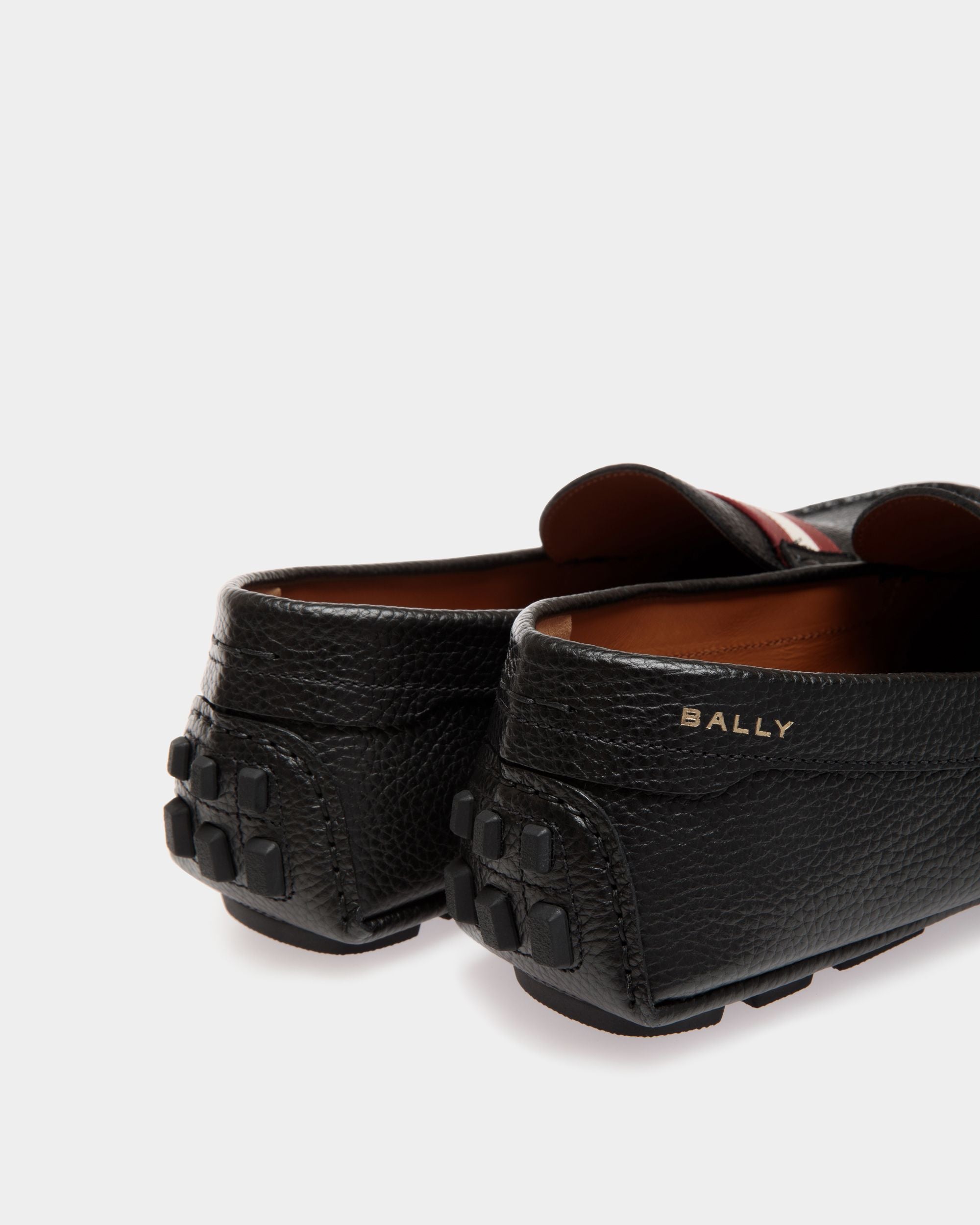 Zapato Driver Kerbs De Piel Granulada Negra - Hombre - Bally - 05