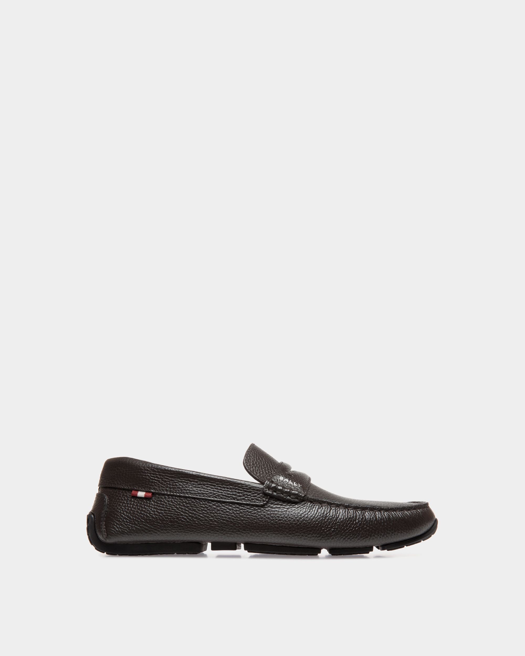 Zapato Driver Pilot De Piel Granulada Ébano - Hombre - Bally - 01