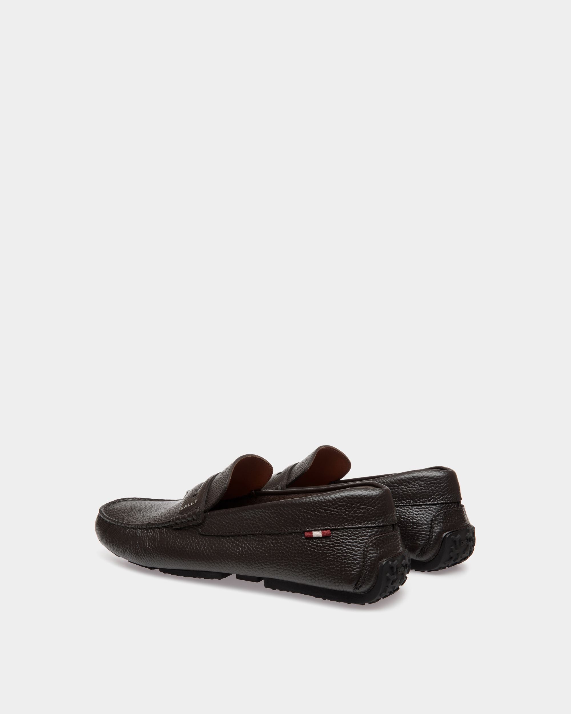 Zapato Driver Pilot De Piel Granulada Ébano - Hombre - Bally - 03