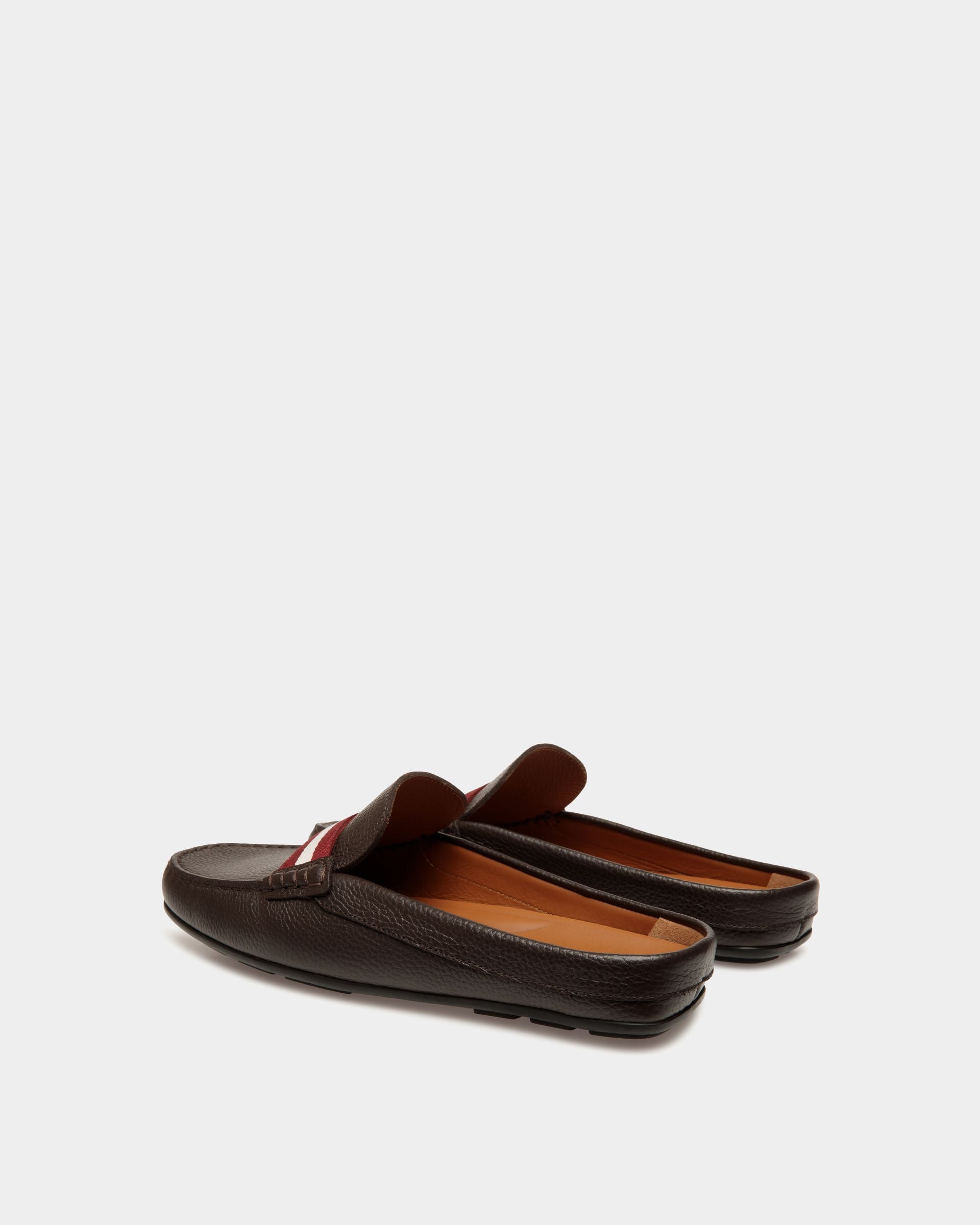 Clay Driver in Ebano Grained Leather - Hombre - Bally - 03