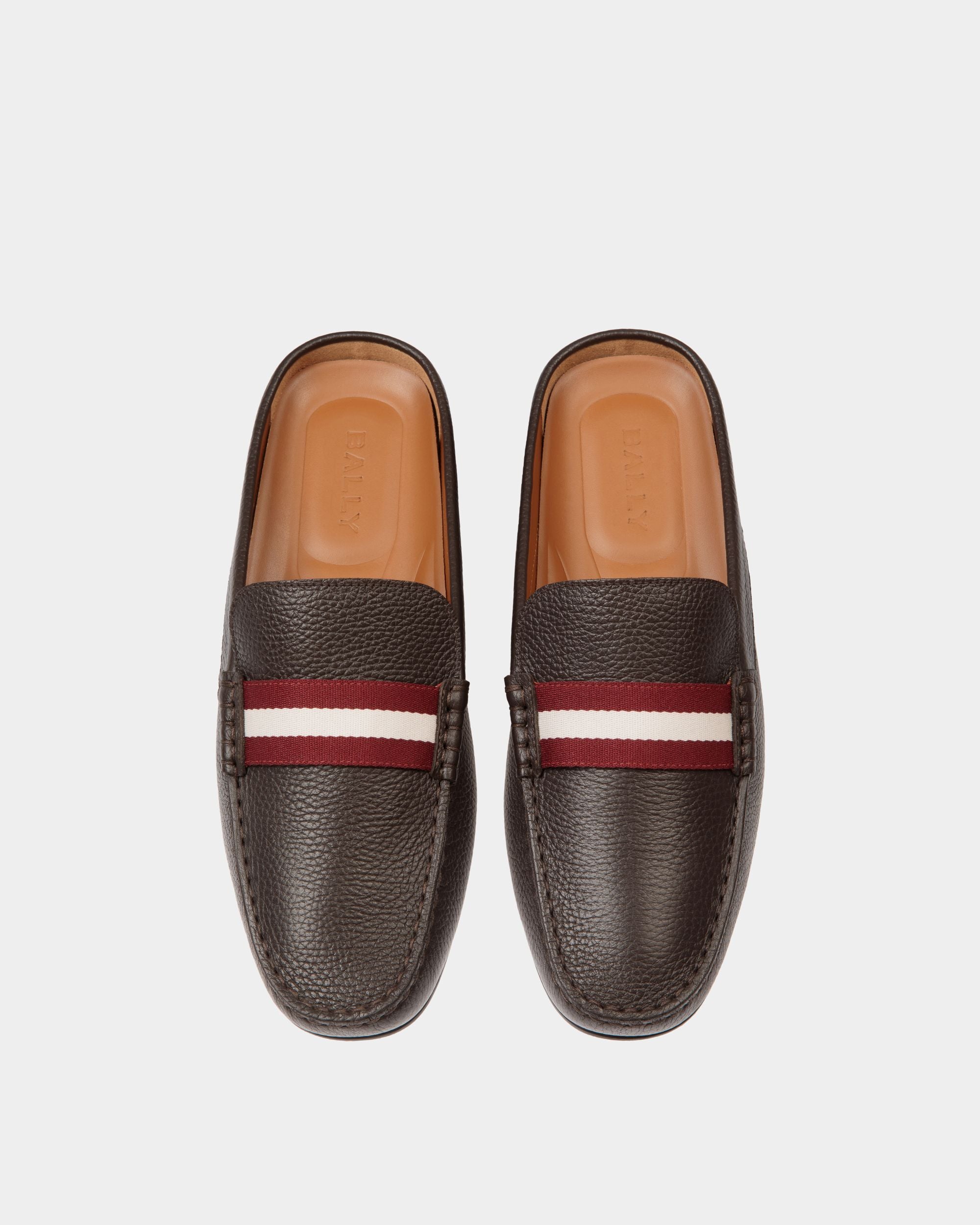 Clay Driver in Ebano Grained Leather - Hombre - Bally - 04