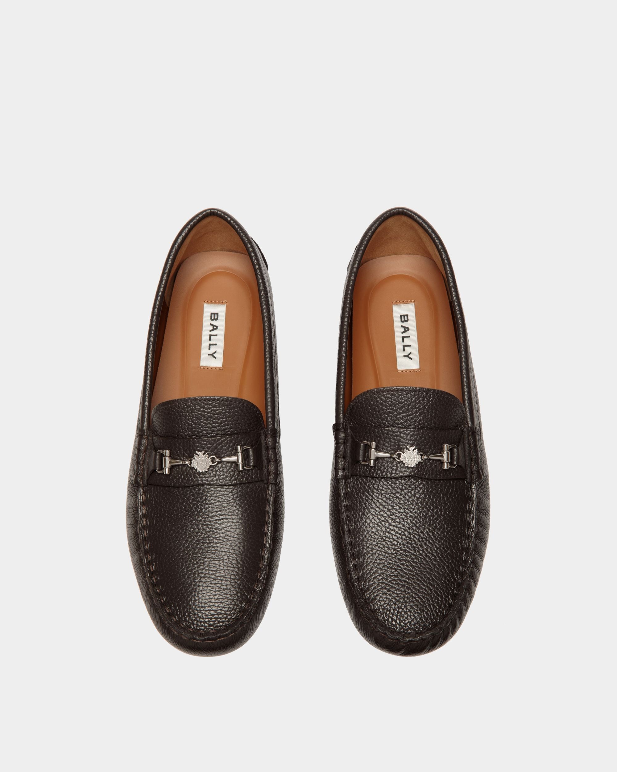 Kerbs Loafer in Ebano Grained Leather - Men's - Bally - 04