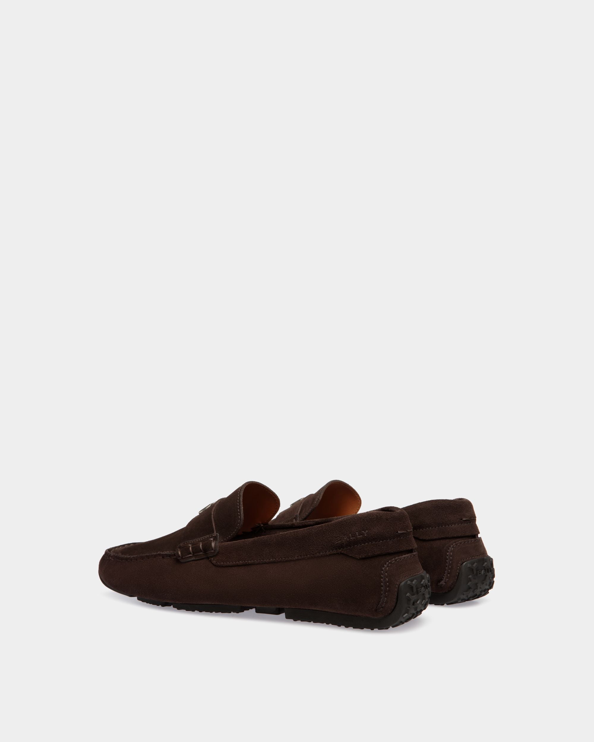 Pilot Driver in Ebano Suede - Hombre - Bally - 03
