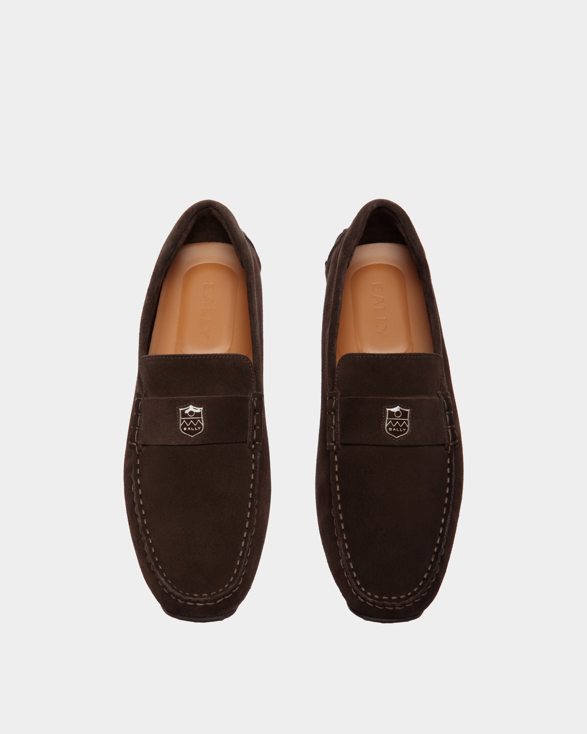 Pilot Driver in Ebano Suede - Hombre - Bally - 04