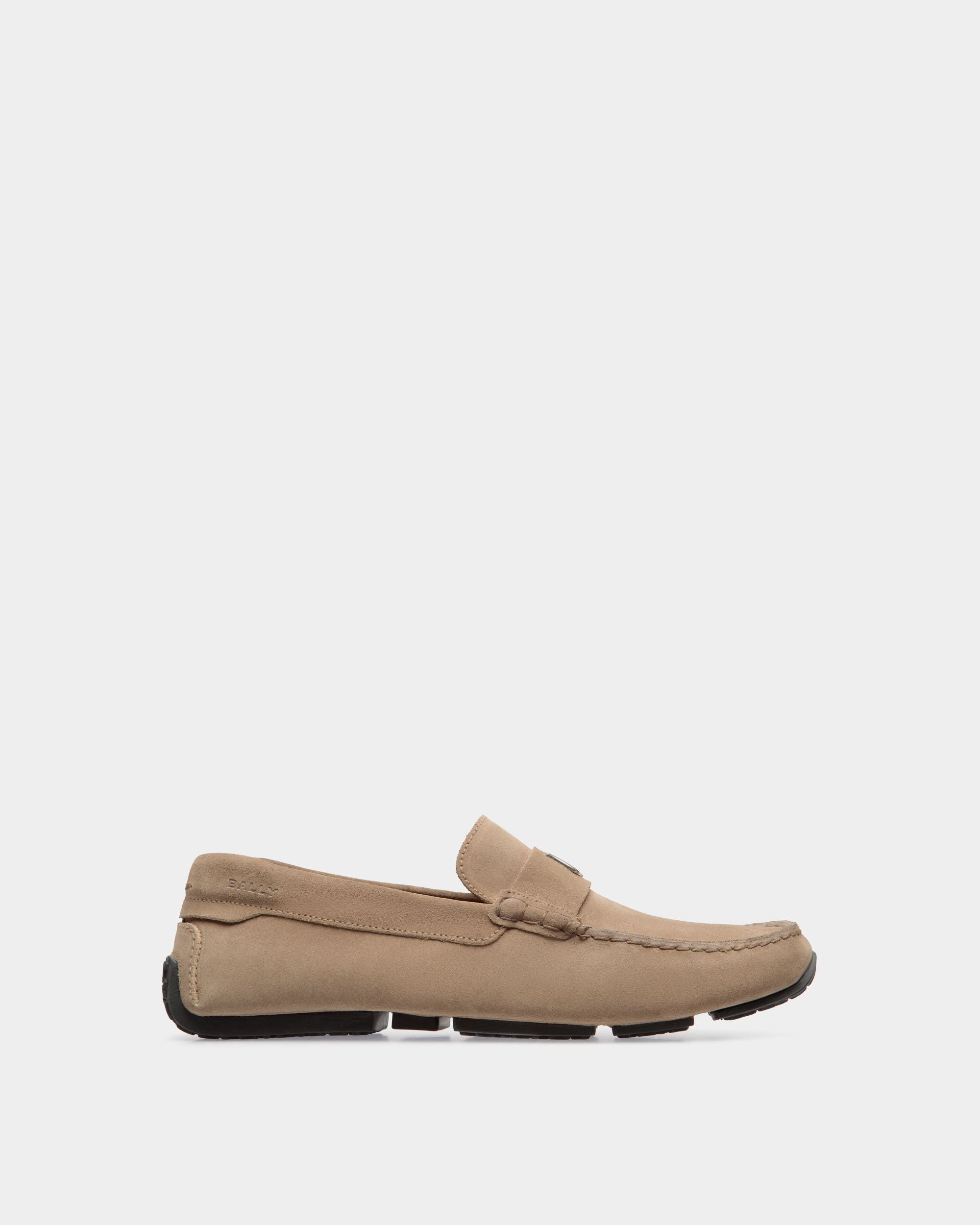 Pilot Driver in Taupe Suede - Hombre - Bally - 01