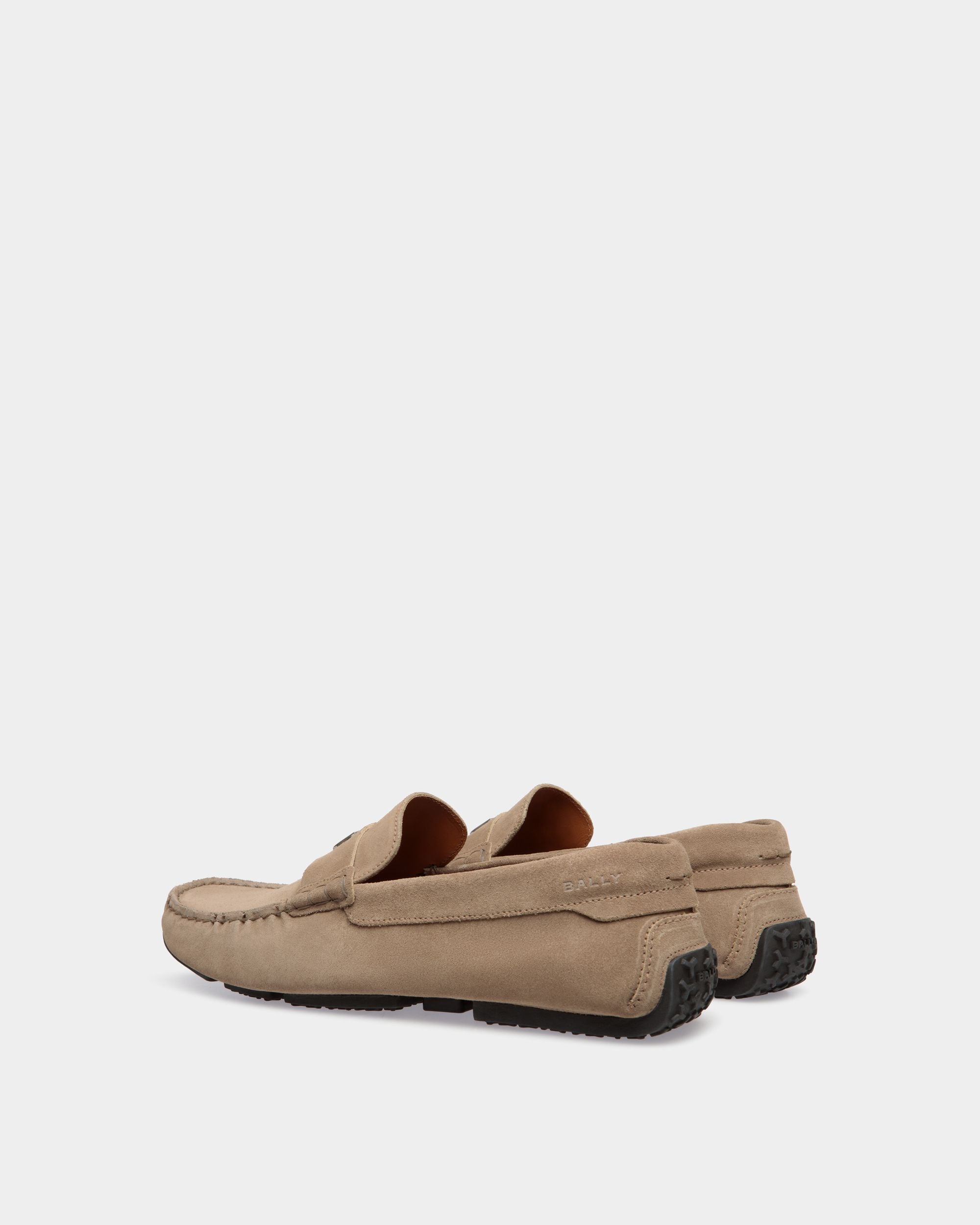 Pilot Driver in Taupe Suede - Hombre - Bally - 03
