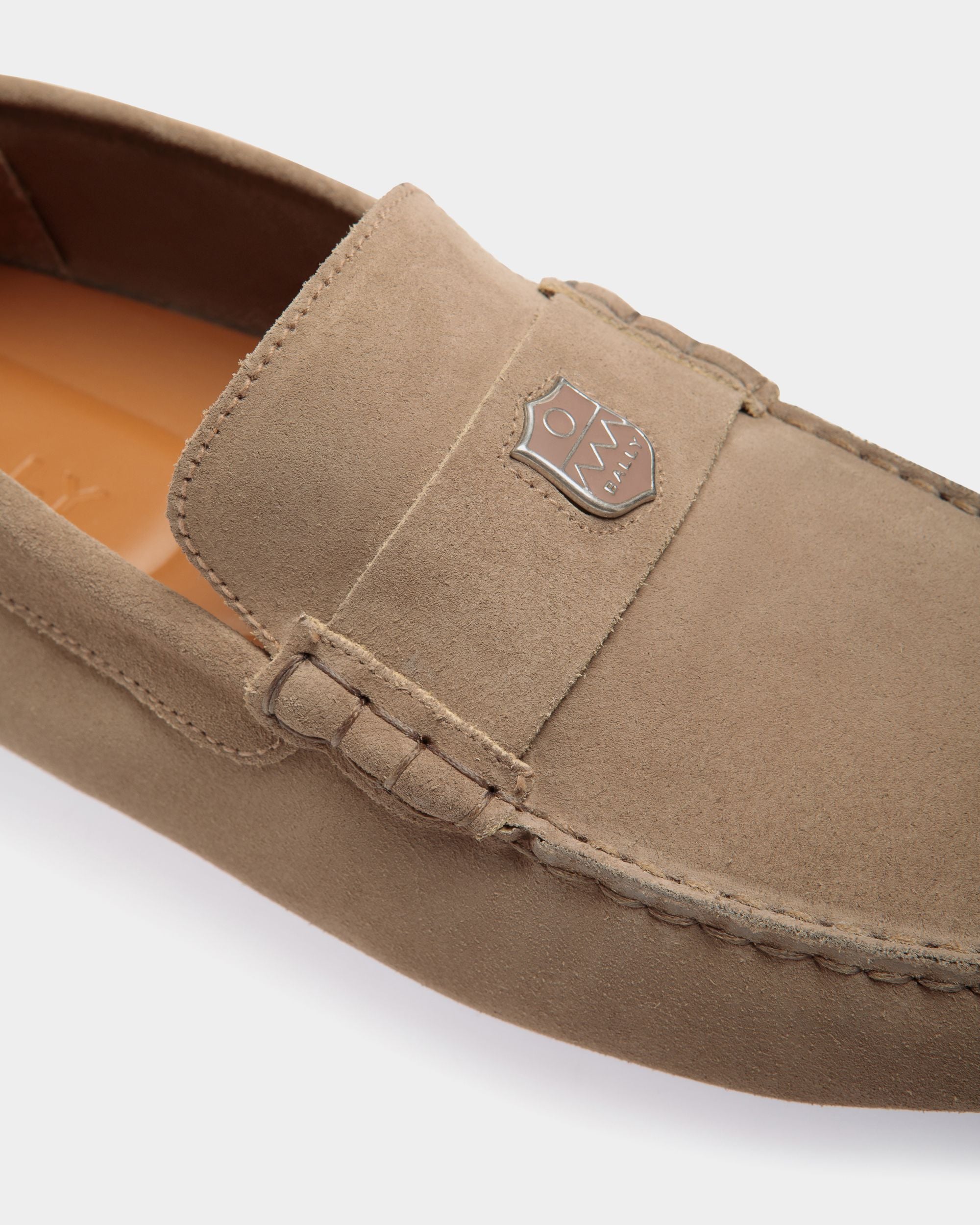 Pilot Driver in Taupe Suede - Hombre - Bally - 05
