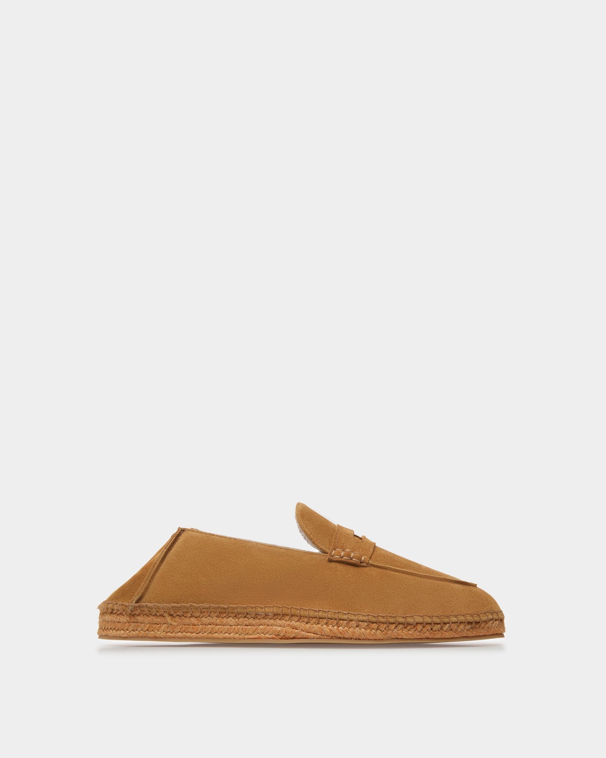 Alpargatas Karakas De Piel Color Desierto - Hombre - Bally - 01