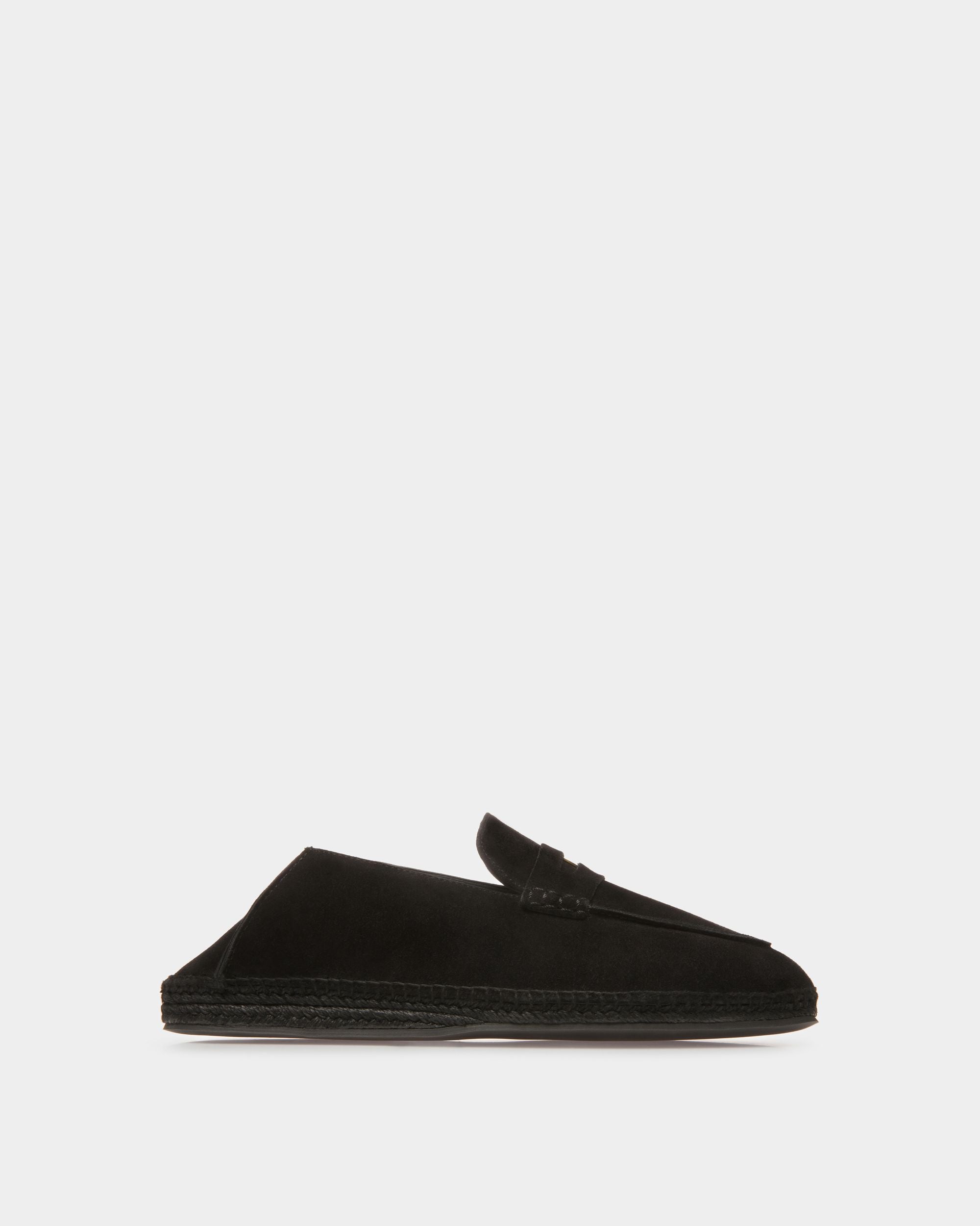 Alpargatas Karakas De Piel Negra - Hombre - Bally - 01