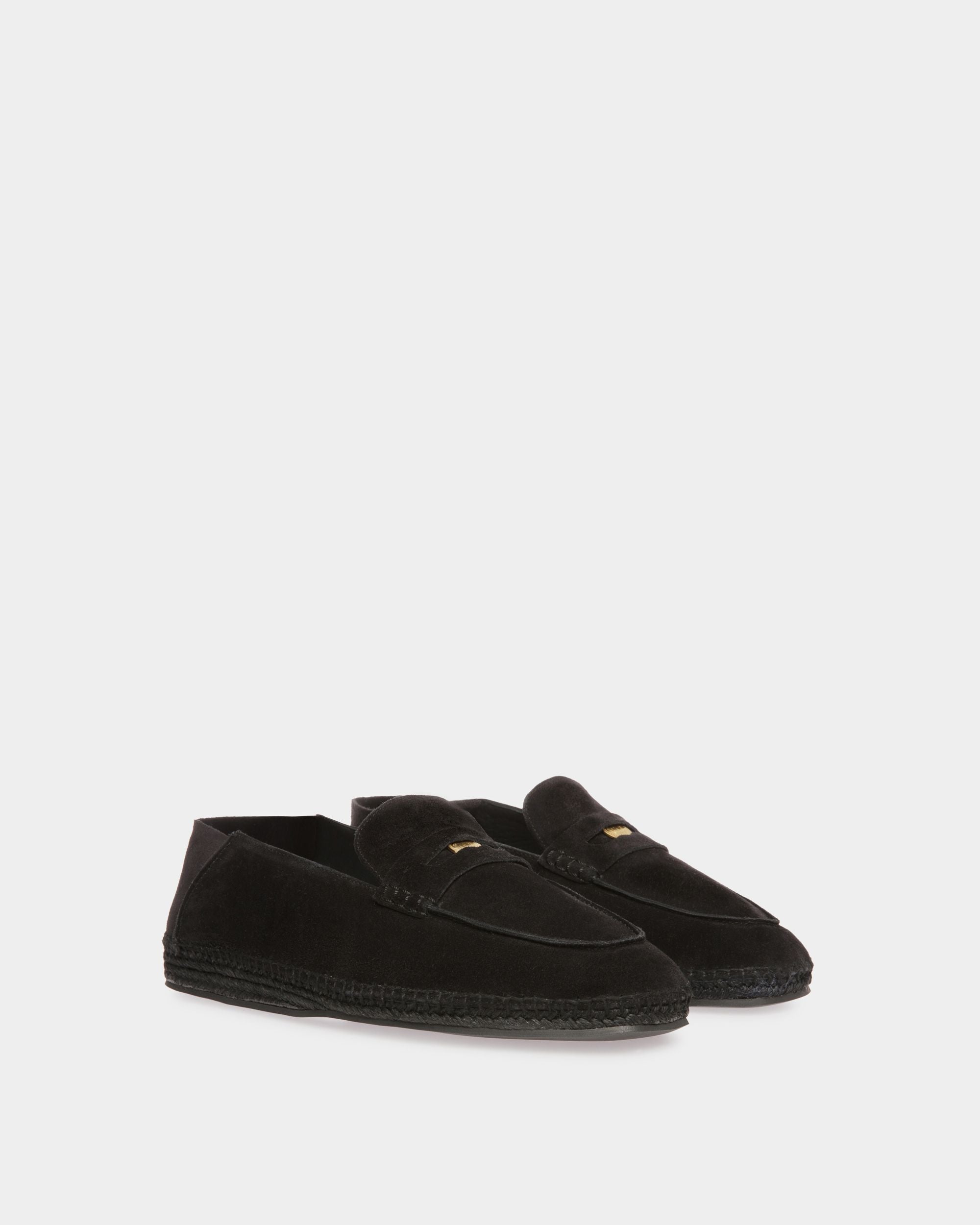 Alpargatas Karakas De Piel Negra - Hombre - Bally - 02
