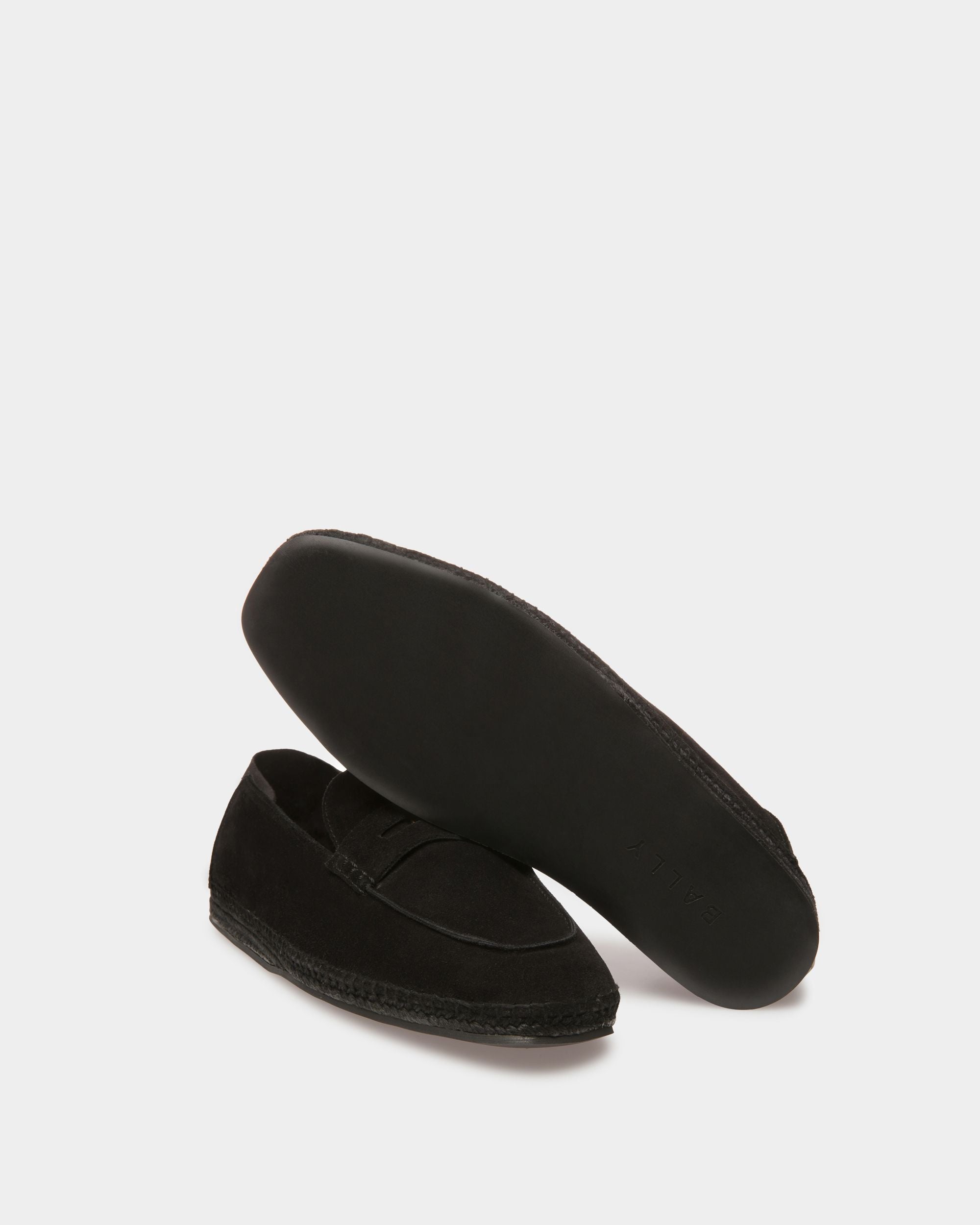 Alpargatas Karakas De Piel Negra - Hombre - Bally - 04
