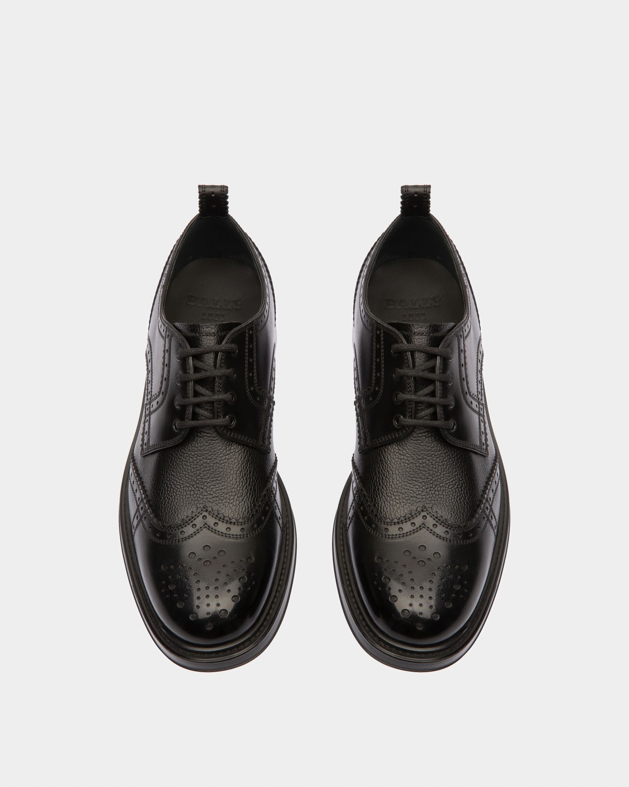 Nicor Leather Derbies In Black - Men's - Bally - 02