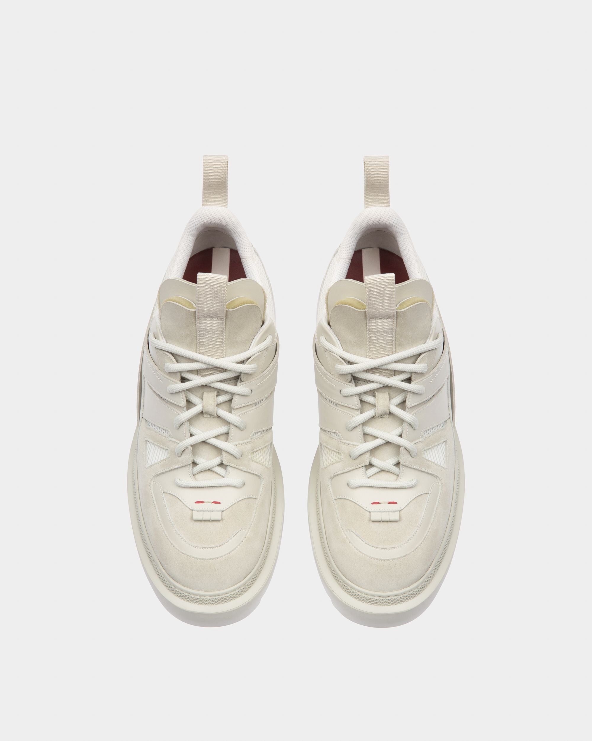 Vailont Zapatos Derby En Piel De Color Blanco Empolvado - Hombre - Bally - 02