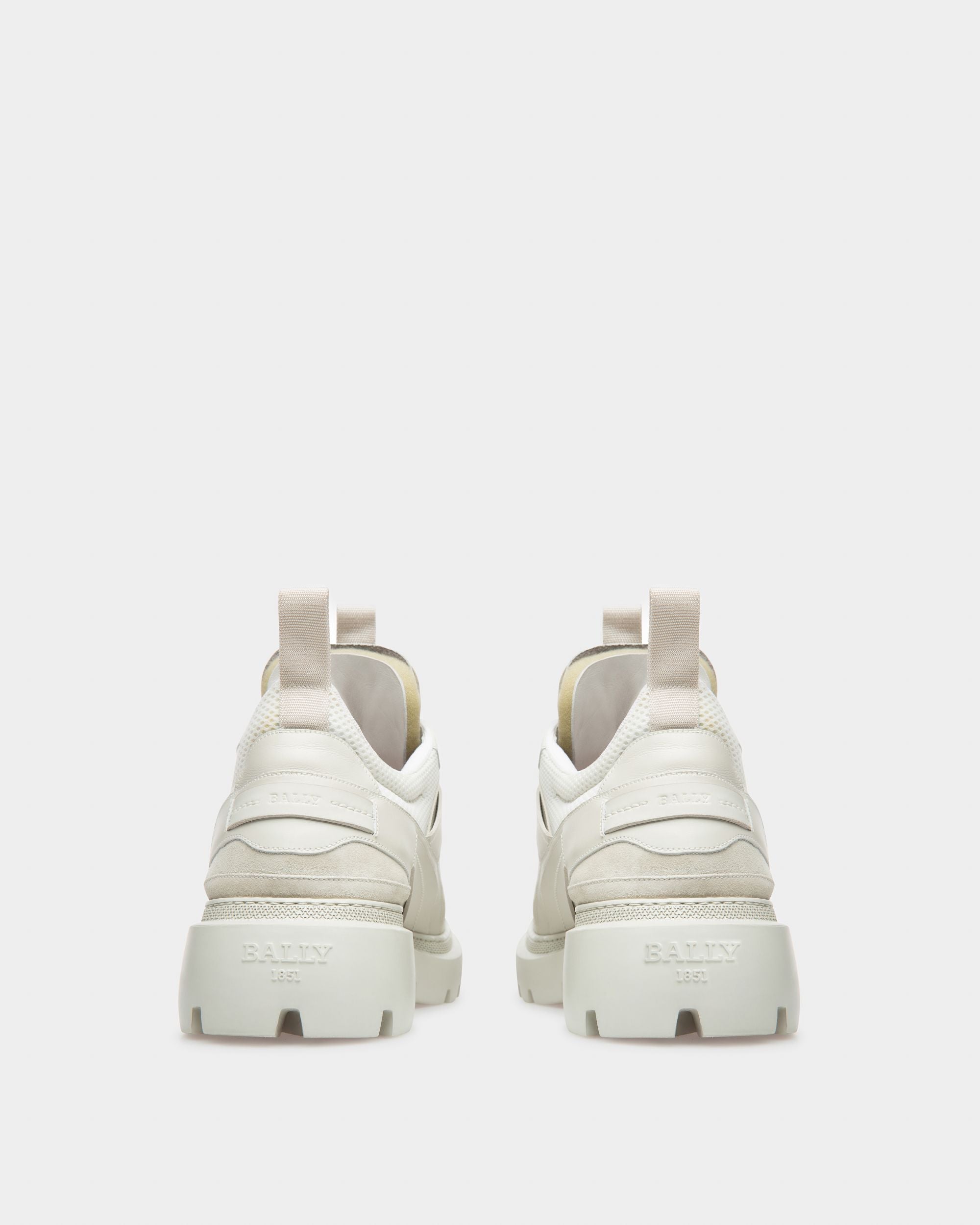 Vailont Zapatos Derby En Piel De Color Blanco Empolvado - Hombre - Bally - 04