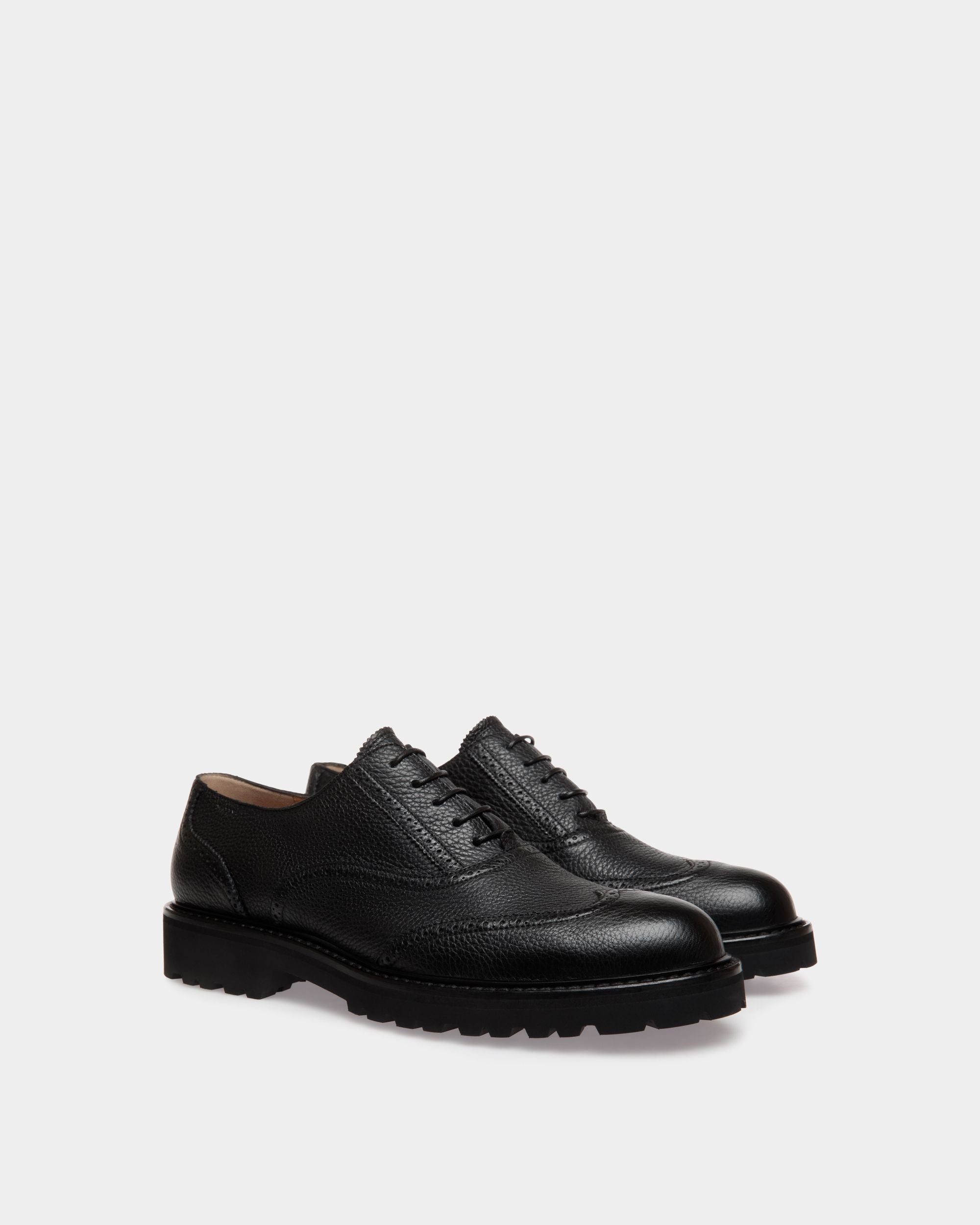Lace-Ups In Black Leather - Men's - Bally - 02
