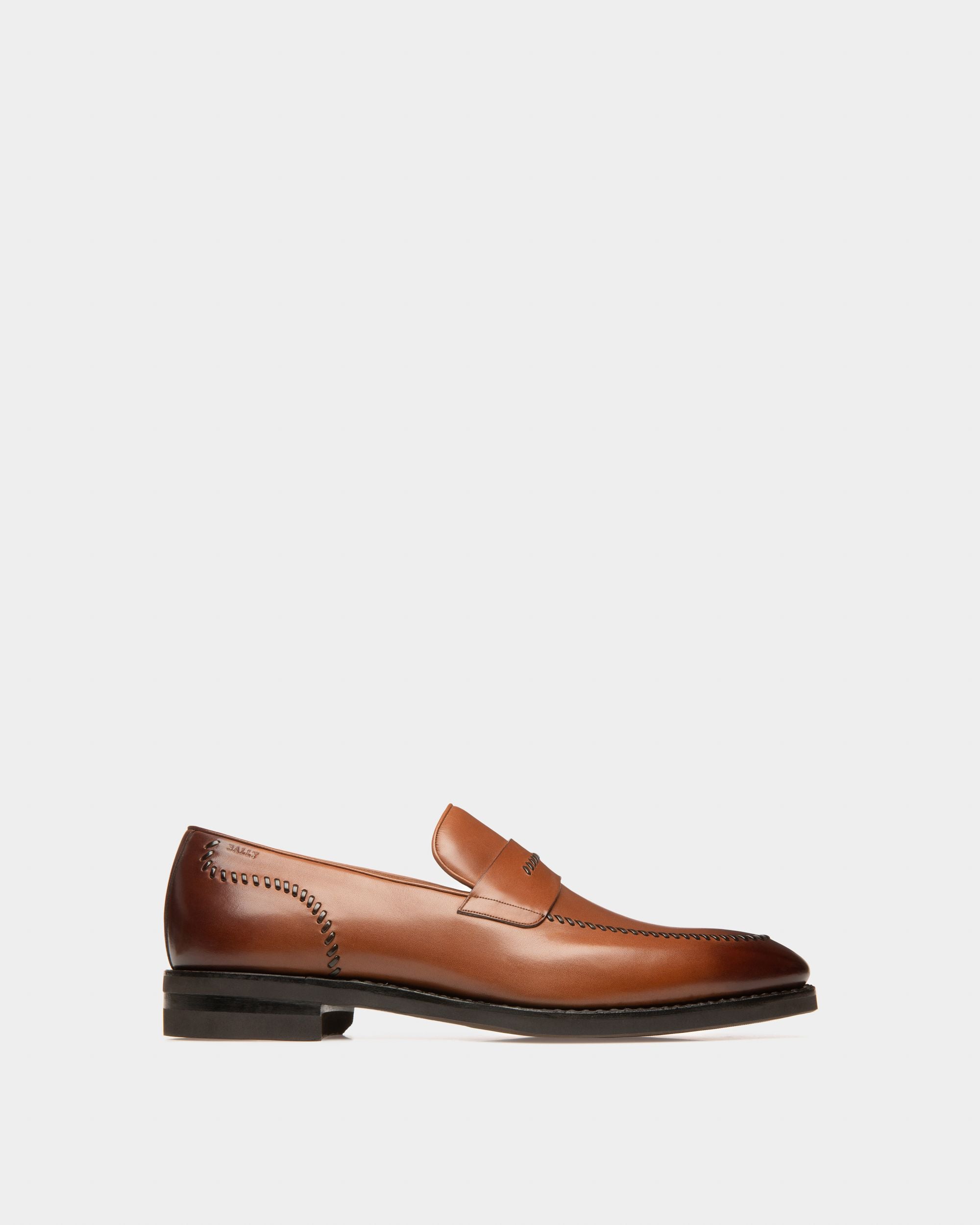 Scober Mocasín En Cuero De Color Marrón - Hombre - Bally - 01