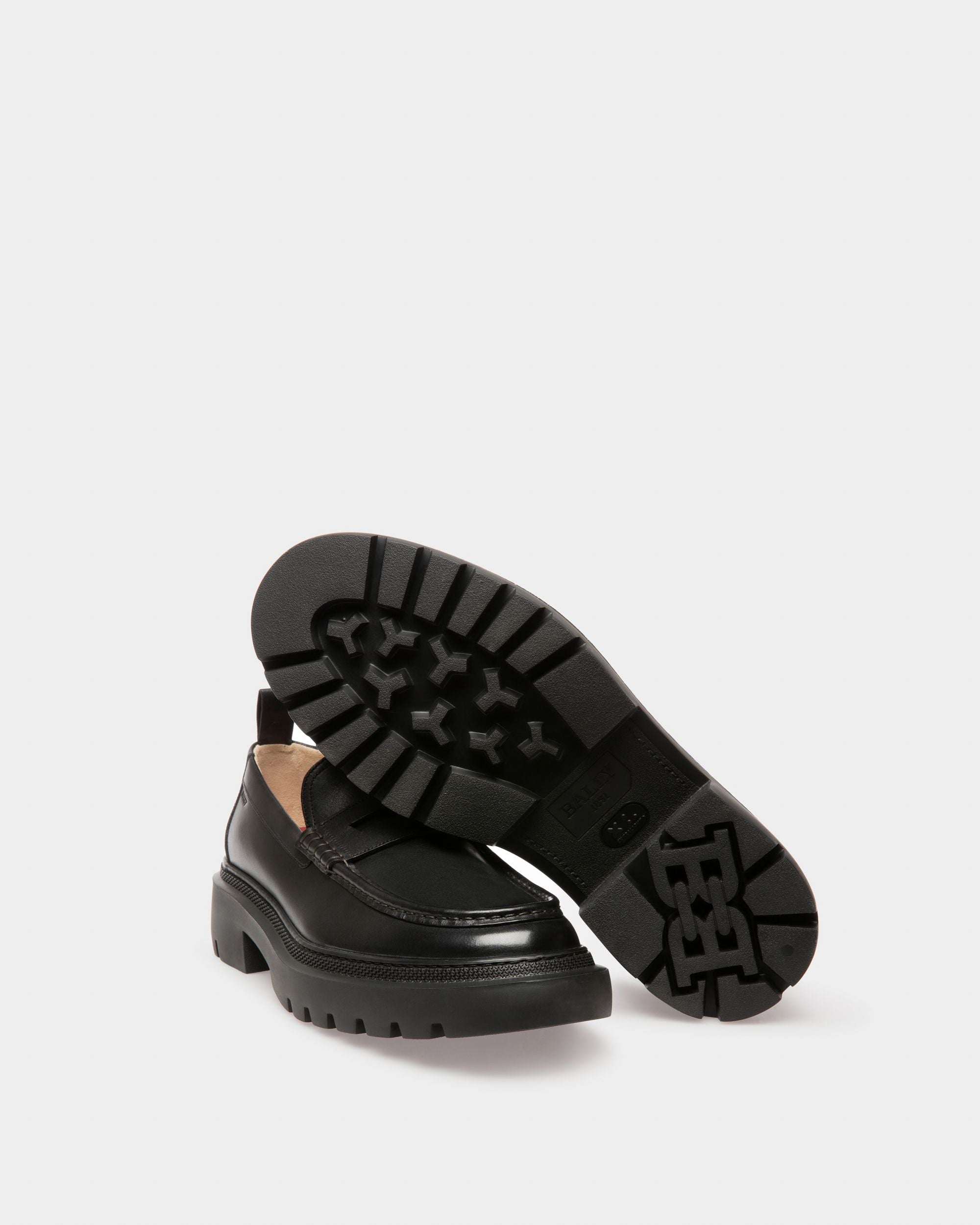 Valerio Leather Moccassins In Black - Men's - Bally - 04