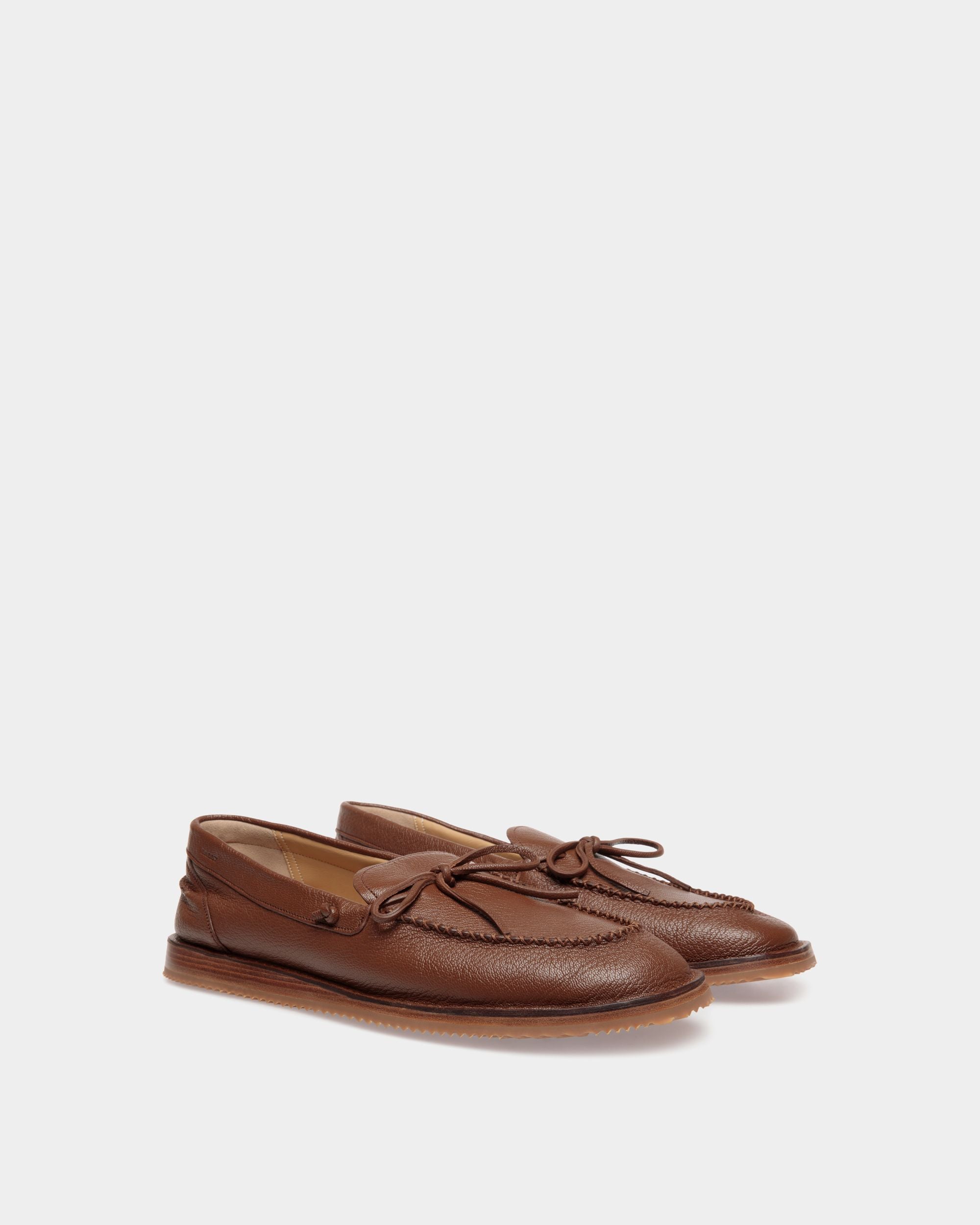 Florida Loafer In Brown Leather - Men's - Bally - 02