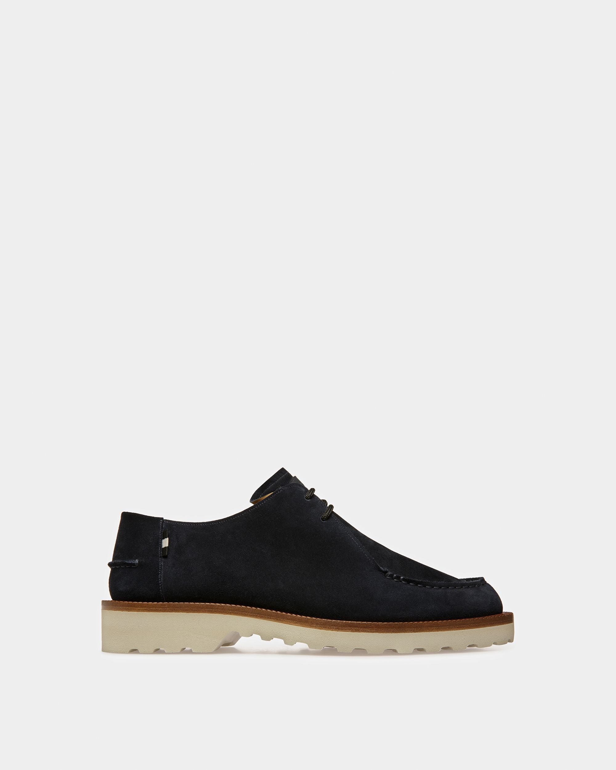 Norest Leather Derby Shoes In Midnight - Men's - Bally - 01