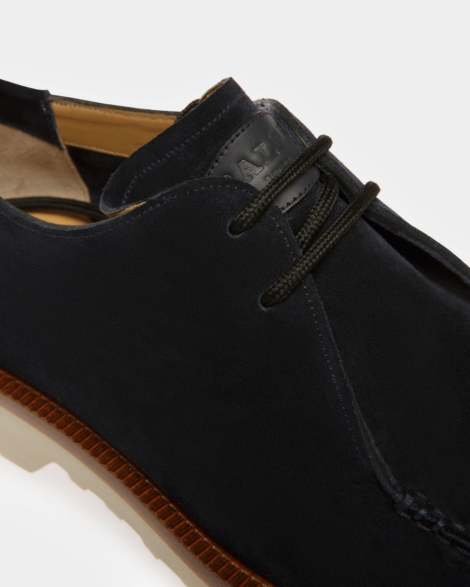 Norest Leather Derby Shoes In Midnight - Men's - Bally - 06