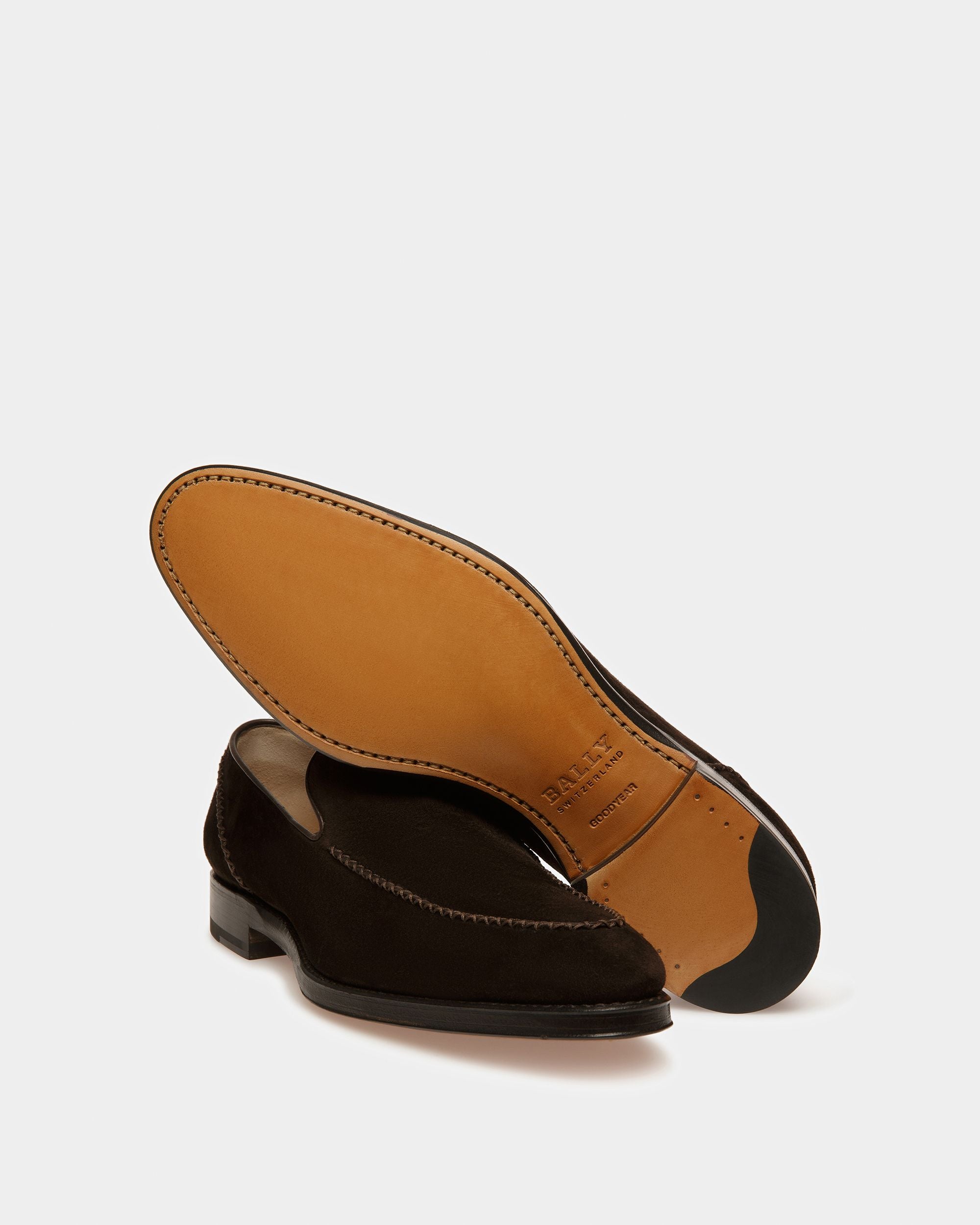 Schon Mocasines De Piel En Marrón - Hombre - Bally - 05