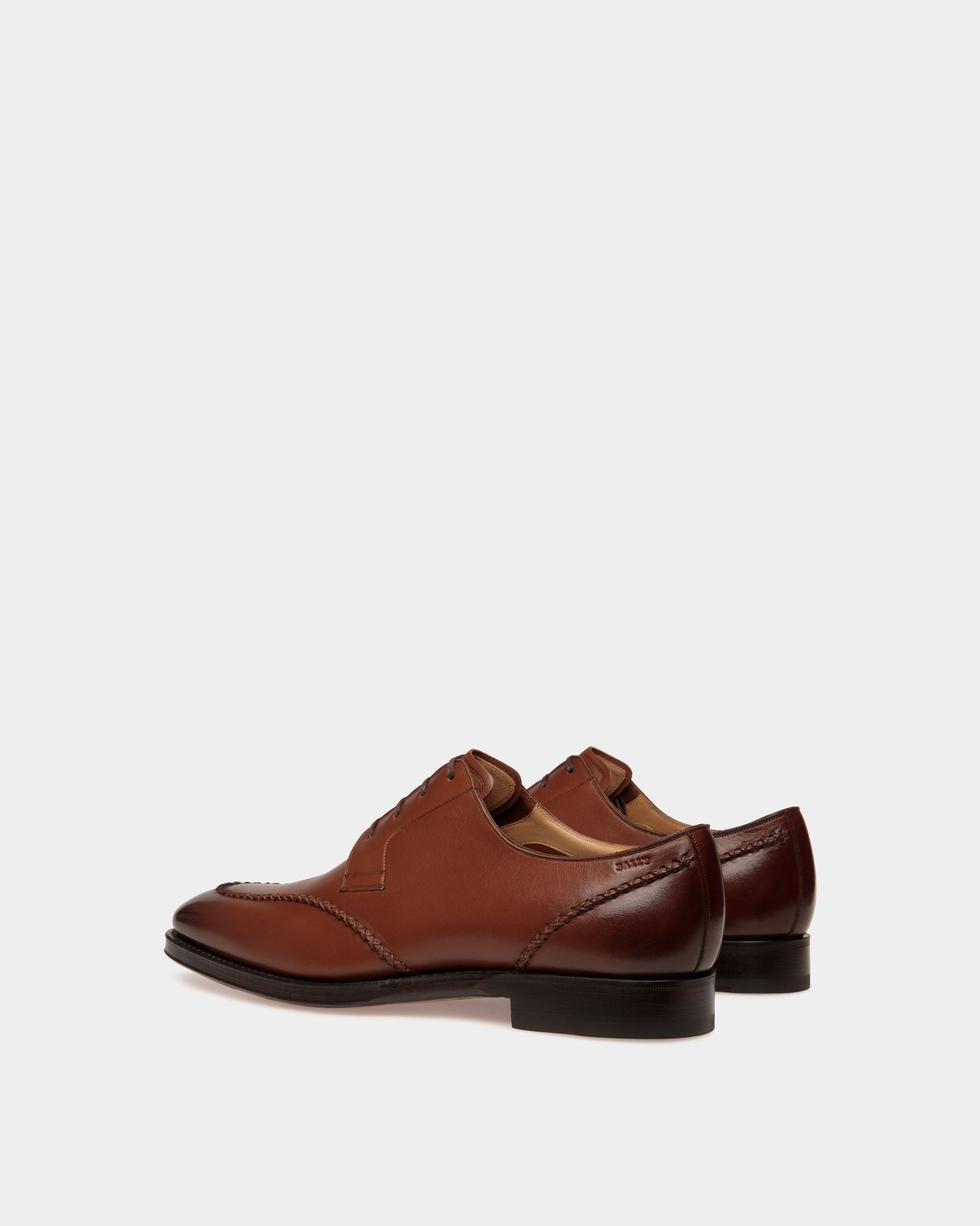 Zapato Derby Scribe Novo De Piel Marrón - Hombre - Bally - 04