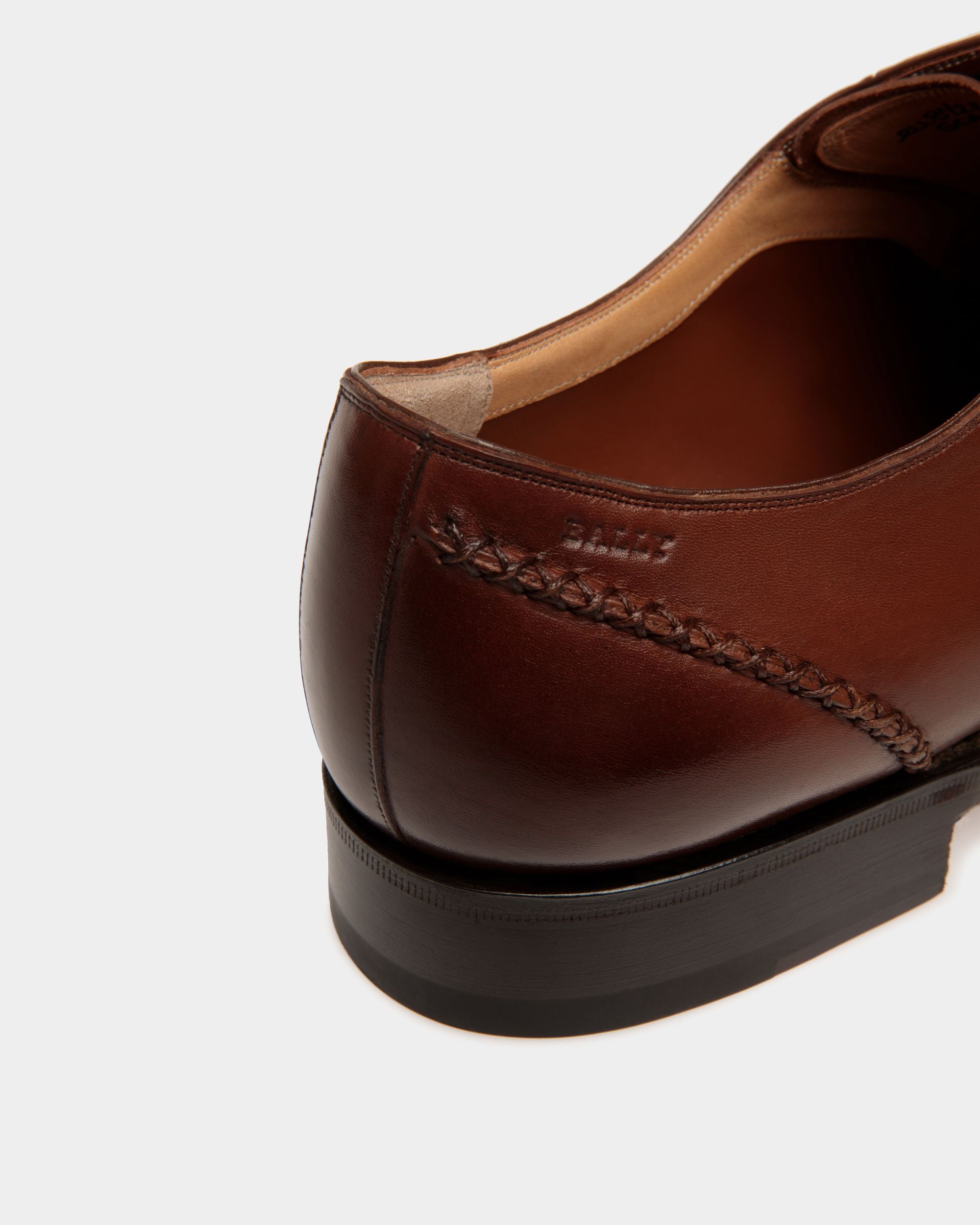 Zapato Derby Scribe Novo De Piel Marrón - Hombre - Bally - 06
