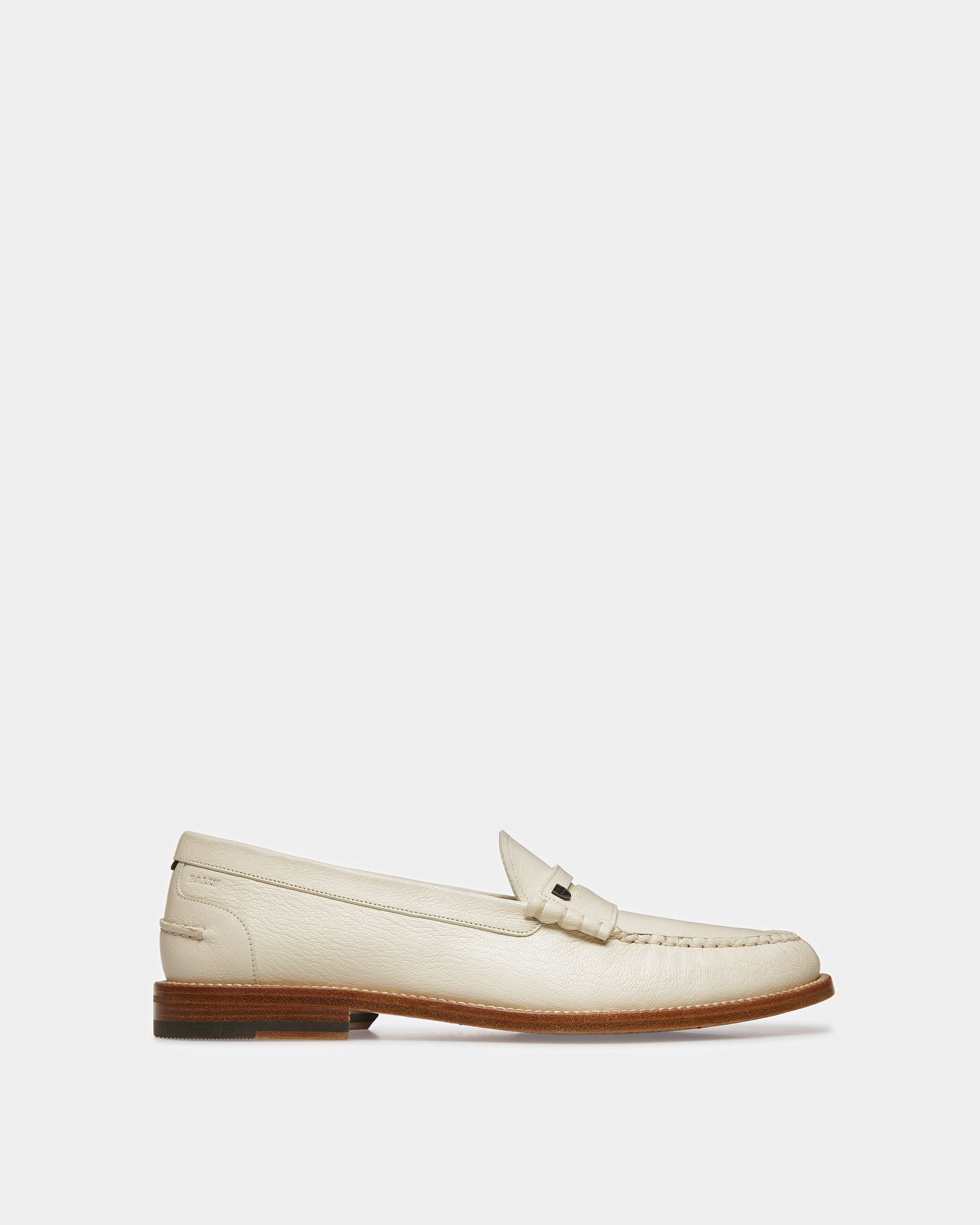 Ron Mocasines De Piel Color Hueso - Hombre - Bally - 01