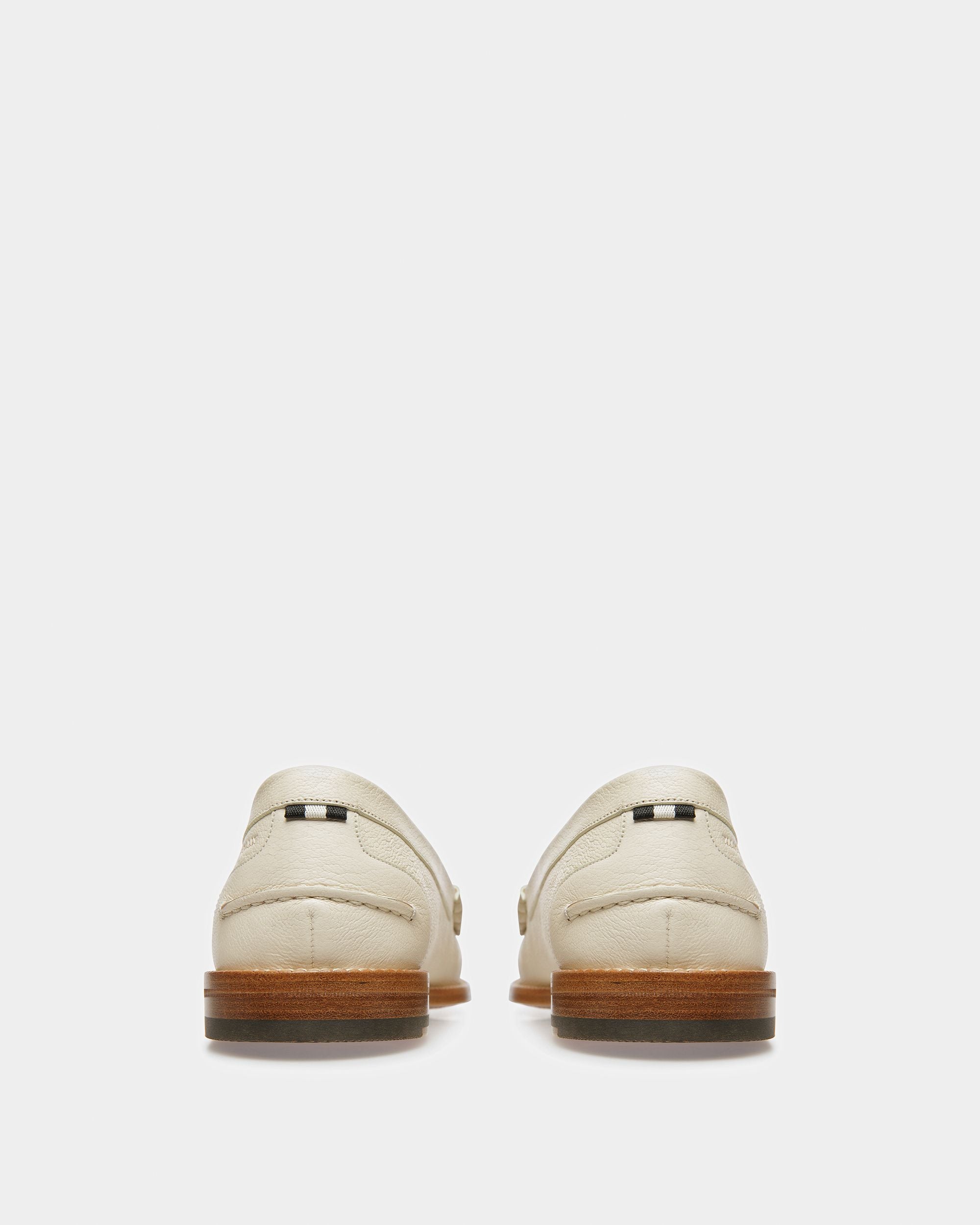 Ron Mocasines De Piel Color Hueso - Hombre - Bally - 04