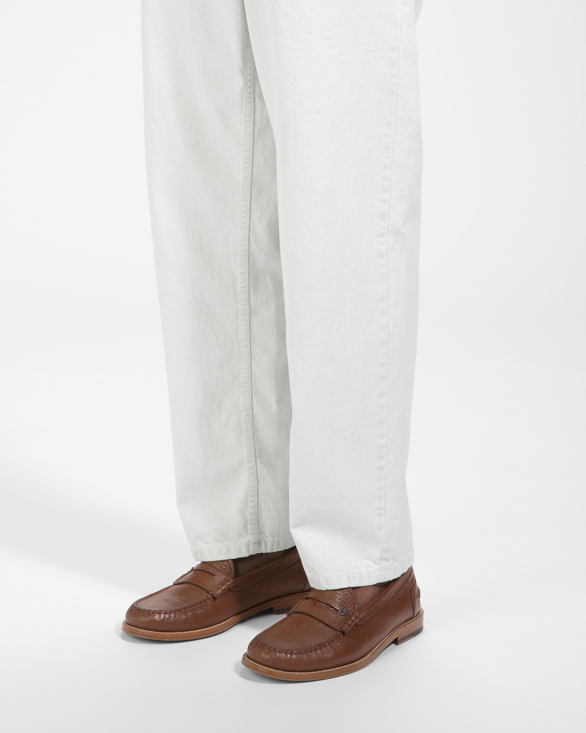 Ron Leather Moccasins In Brown - Men's - Bally - 07