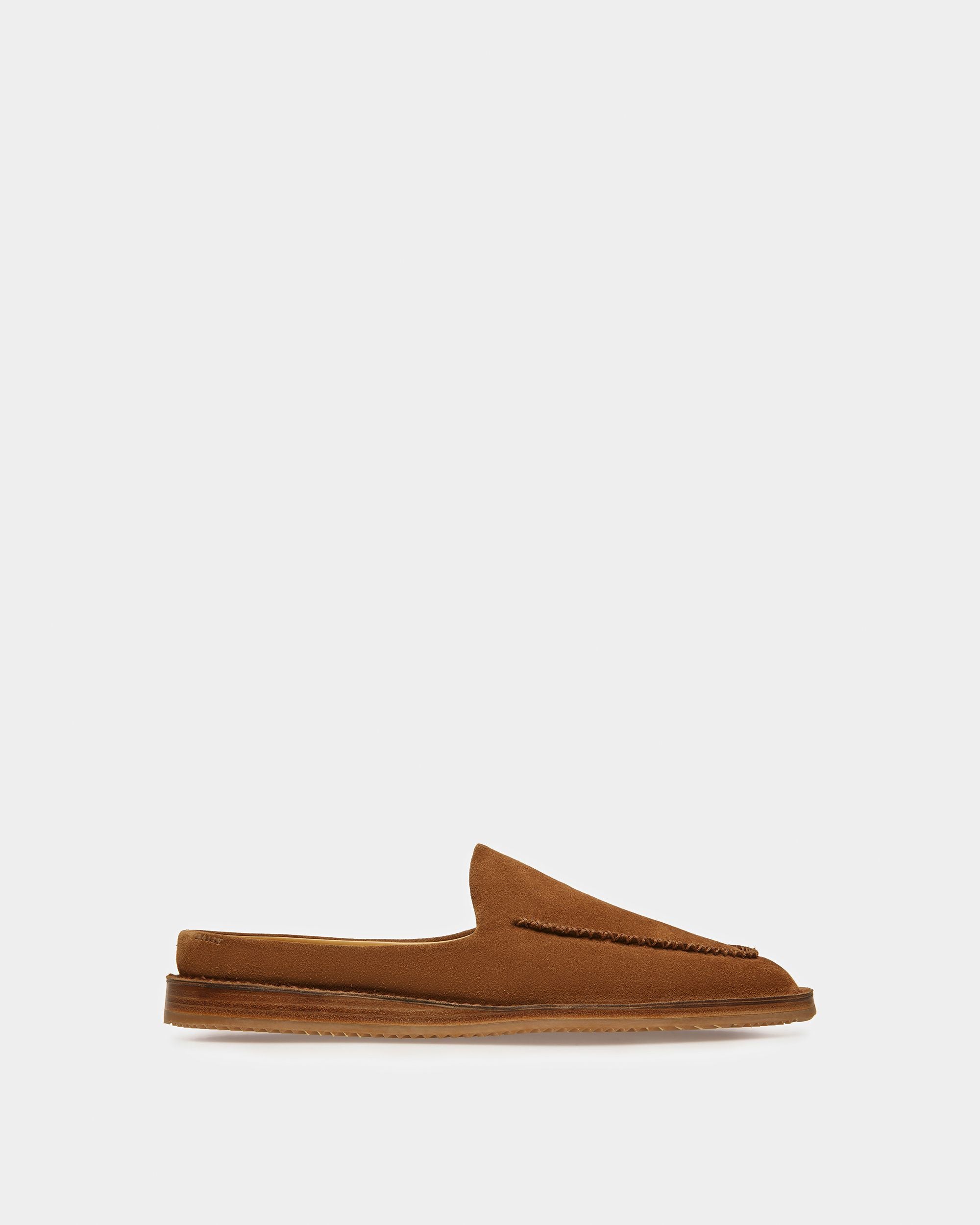Fosko Pantuflas De Piel En Marrón - Hombre - Bally - 01