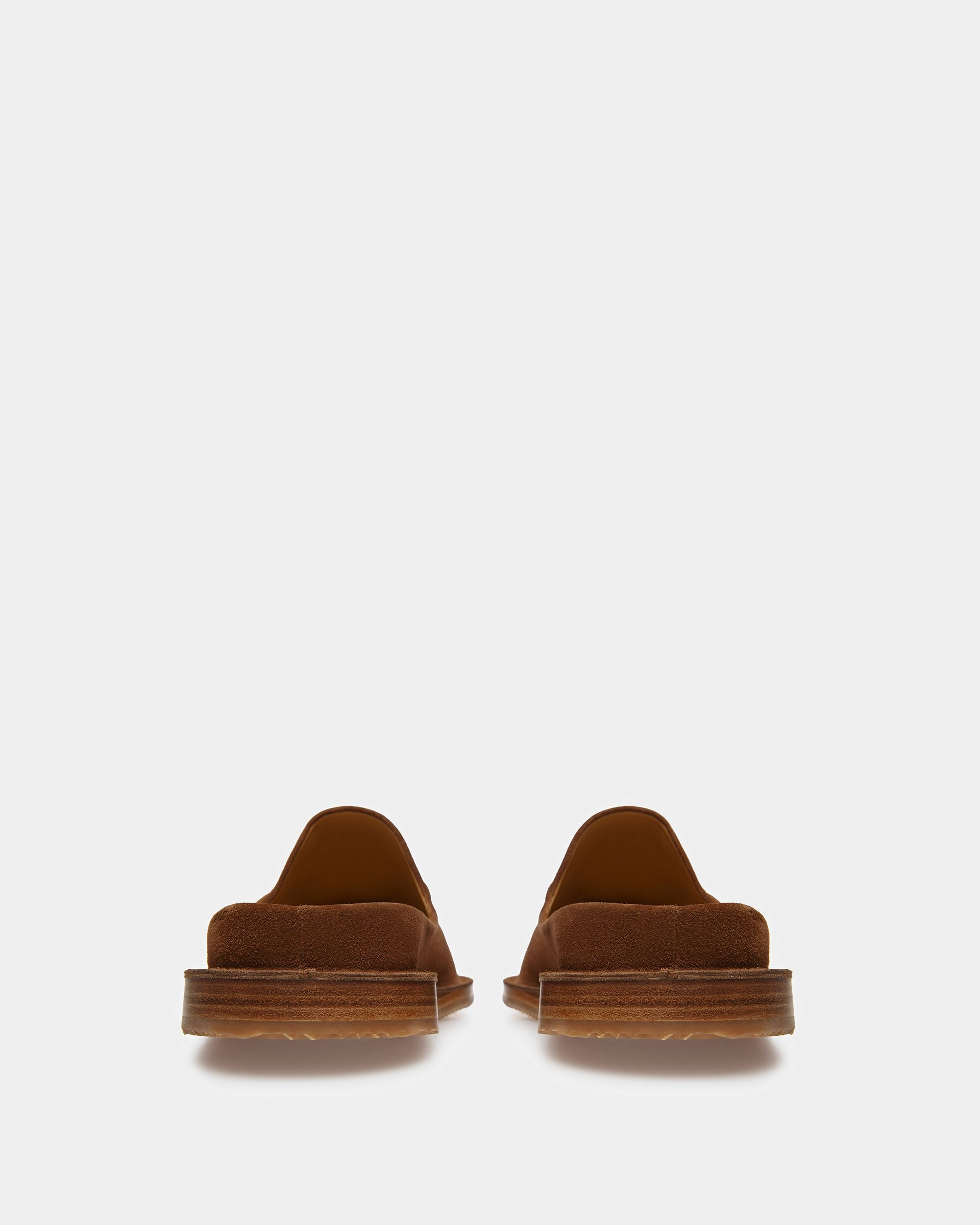 Fosko Pantuflas De Piel En Marrón - Hombre - Bally - 03