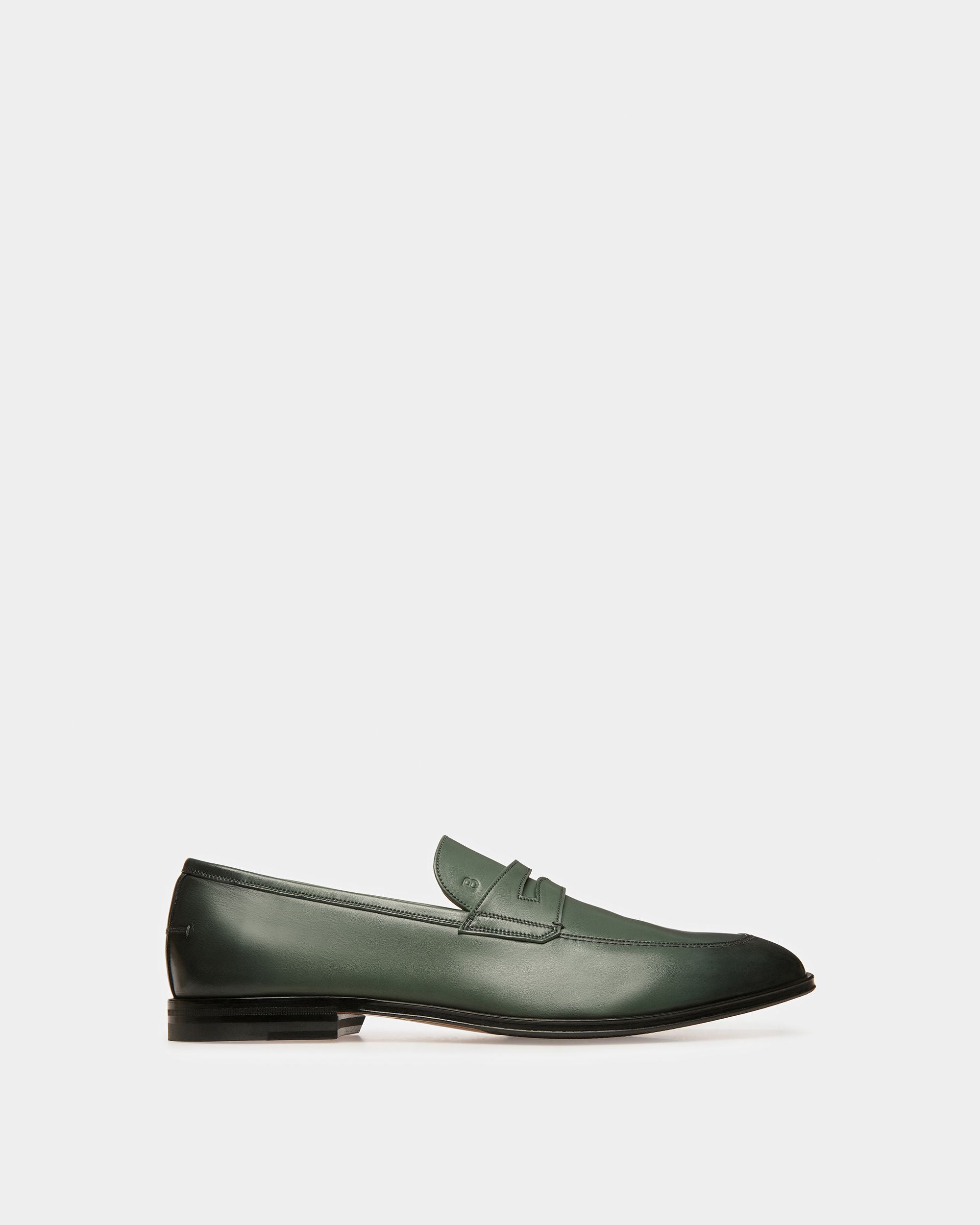 Webb Mocasines De Piel En Salvia - Hombre - Bally - 01