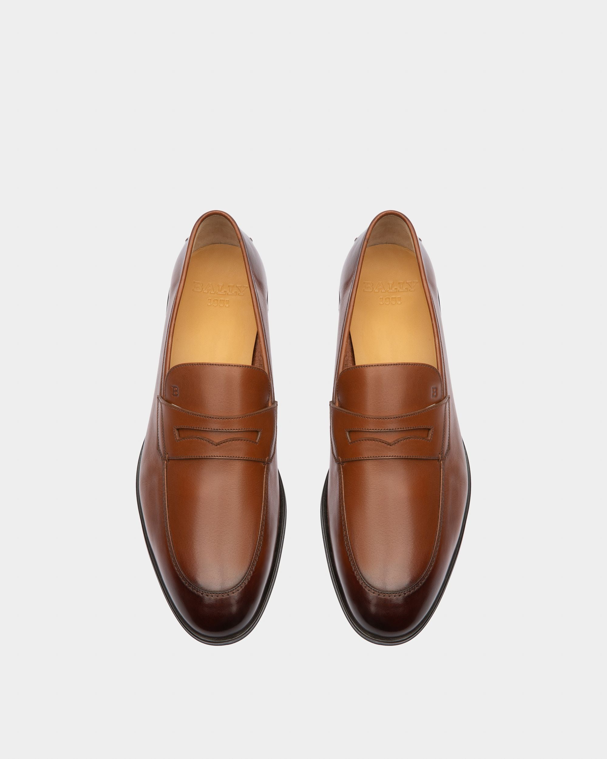 Webb Mocasín En Piel De Color Marrón - Hombre - Bally - 02