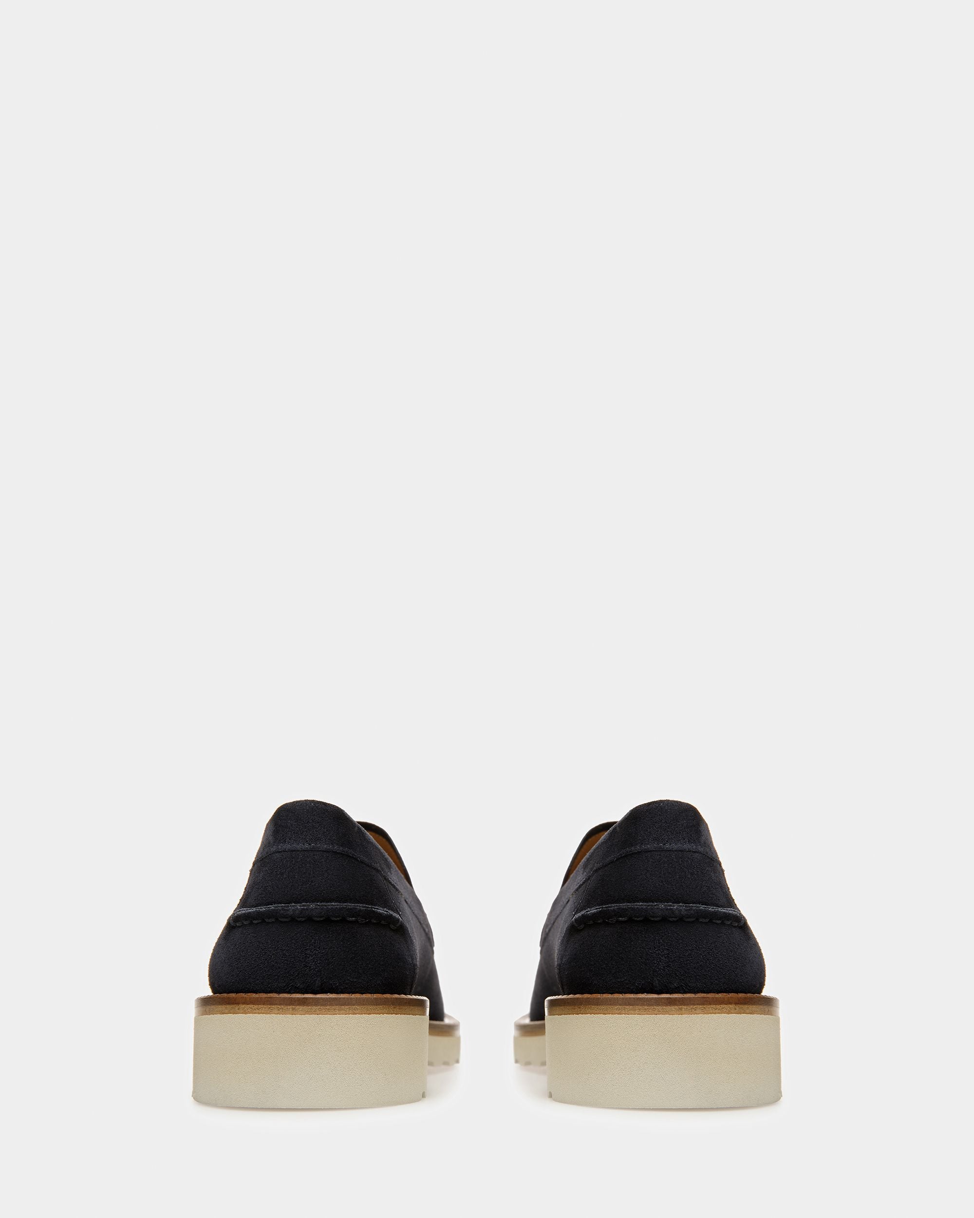 Novald Leather Loafers In Midnight - Men's - Bally - 02