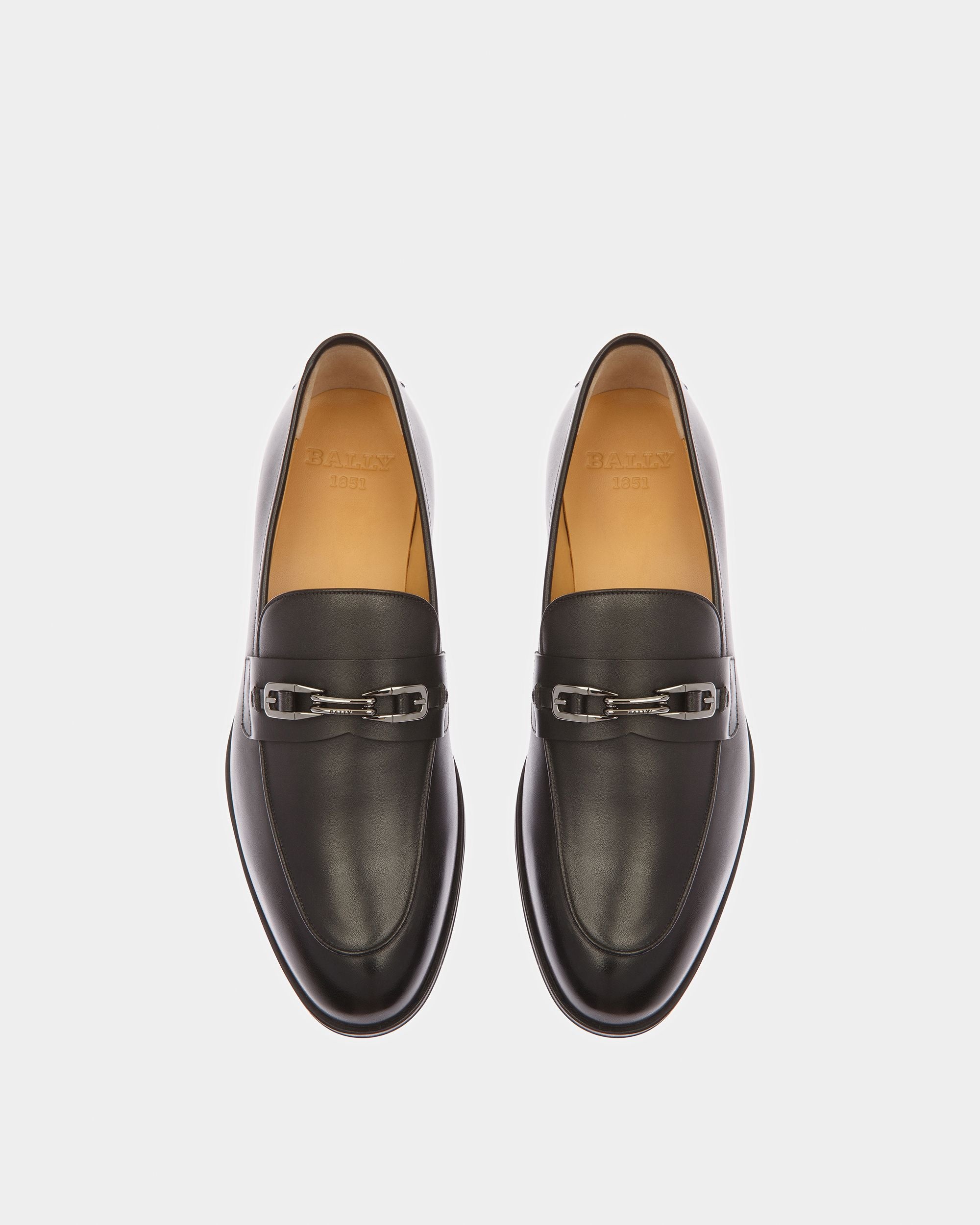 Westro Leather Loafers In Black - Men's - Bally - 02