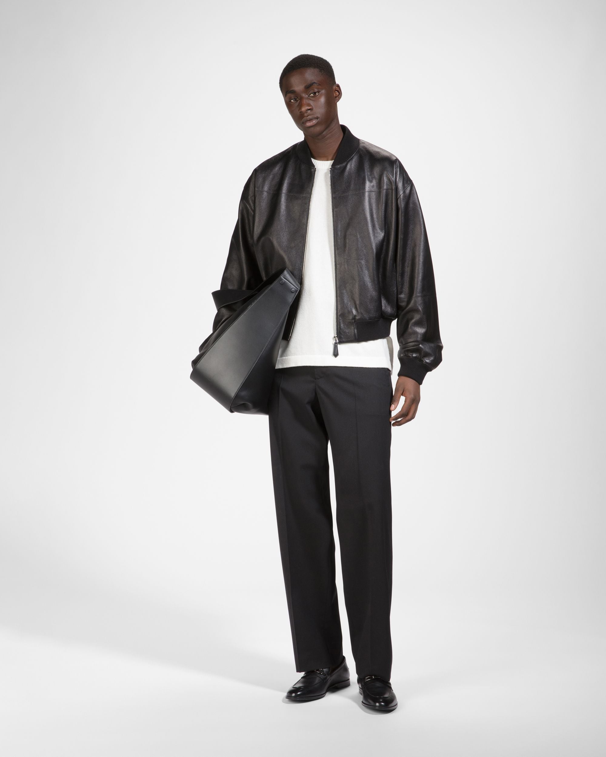Westro Leather Loafers In Black - Men's - Bally - 03