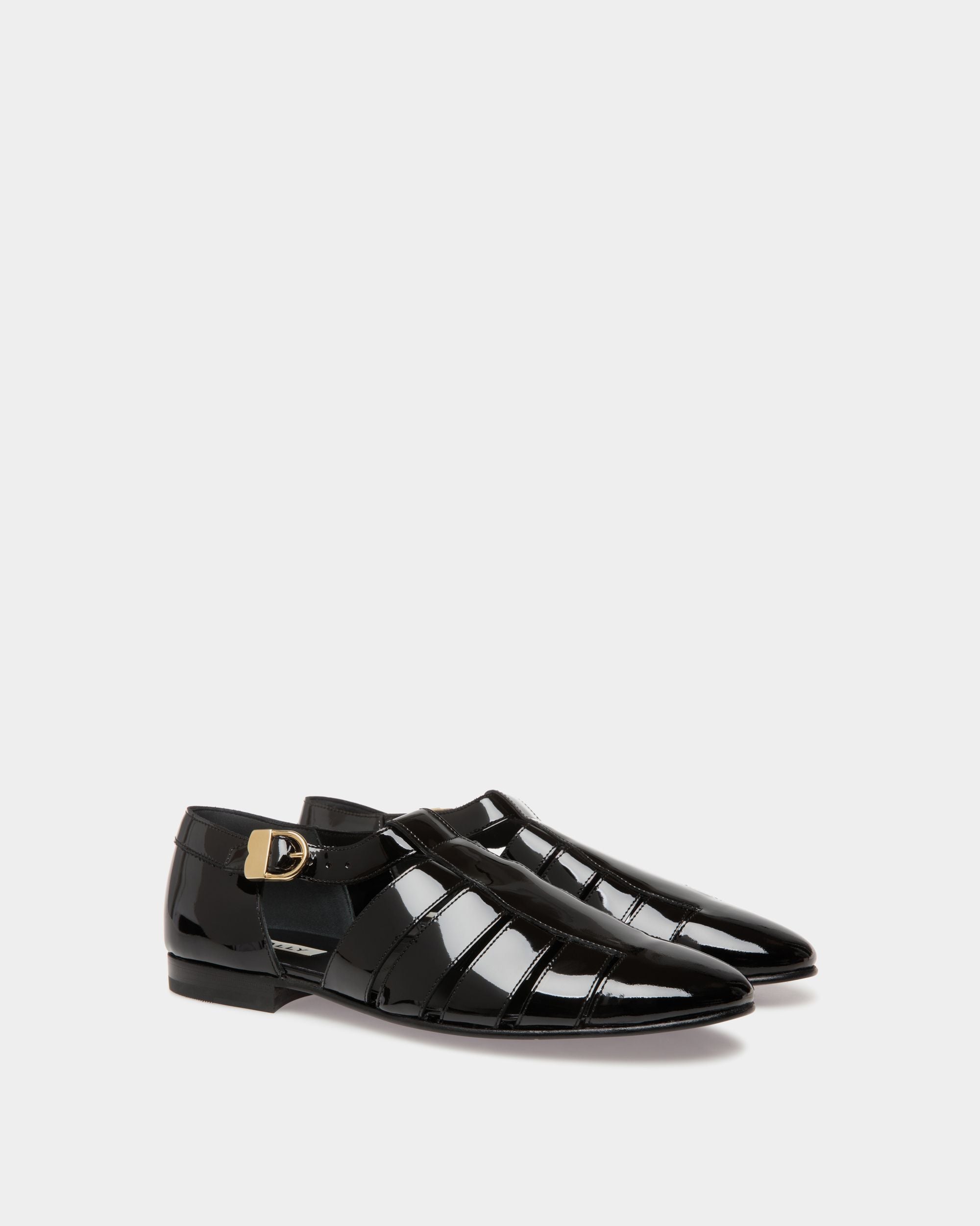 Salton Sandals In Black Leather - Men's - Bally - 02