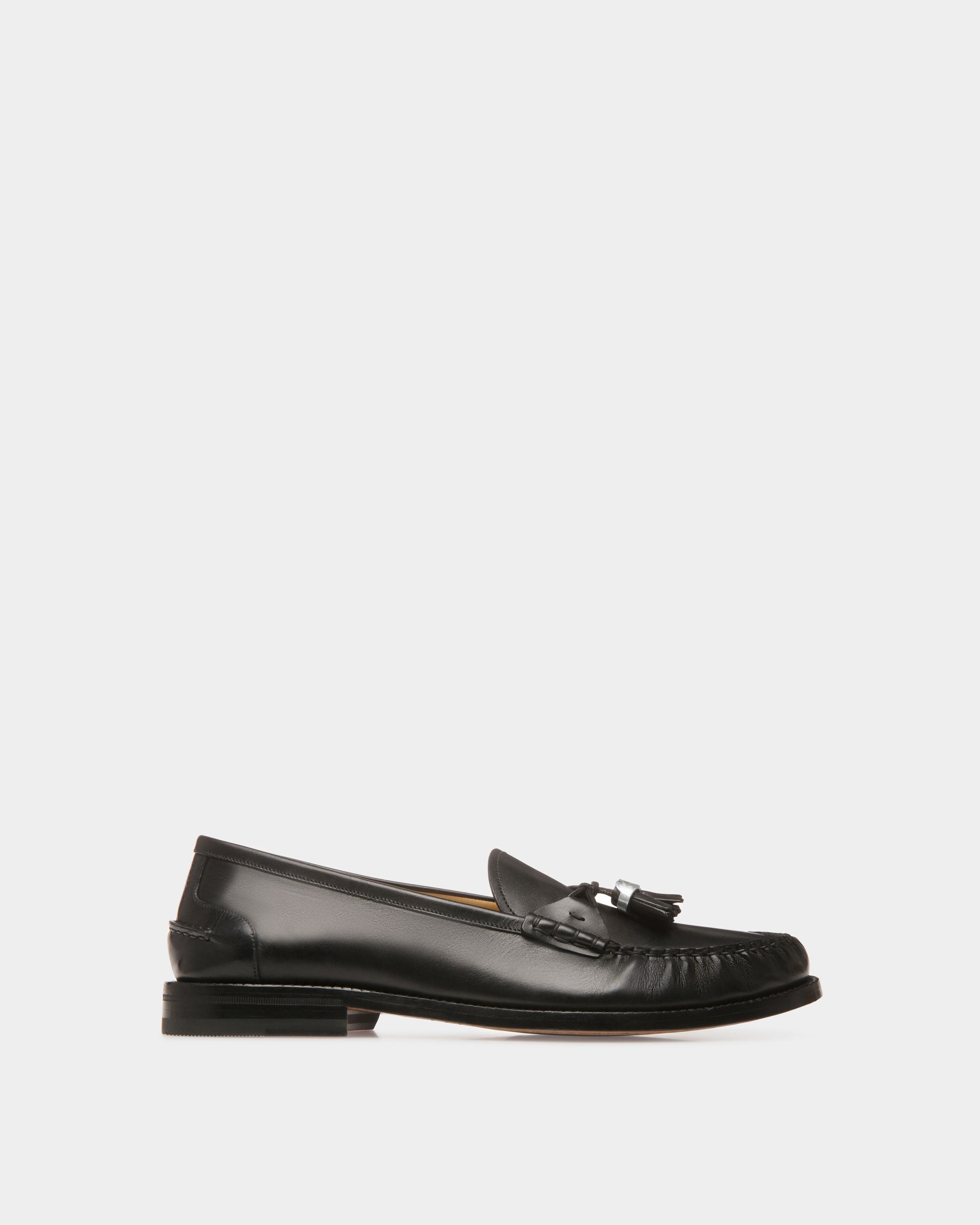 Mocasines Rome De Piel En Negro - Hombre - Bally - 01