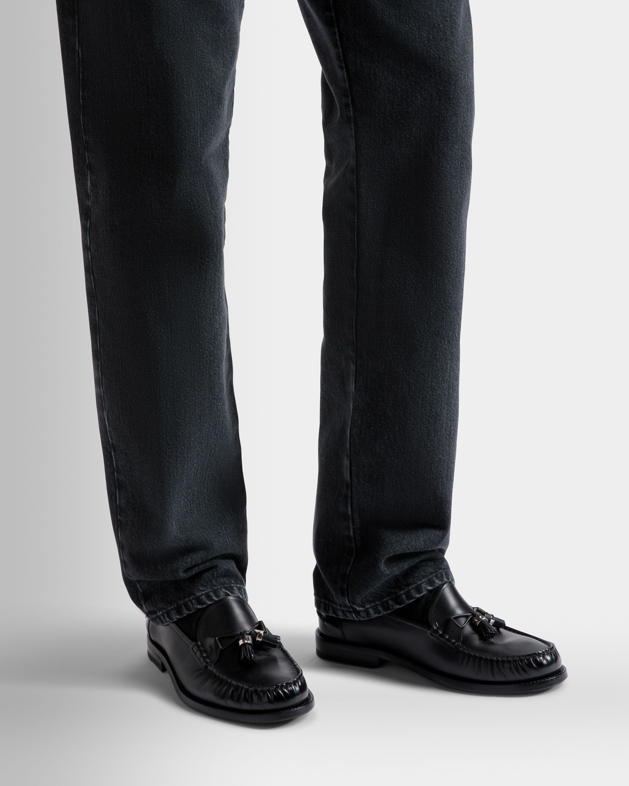 Mocasines Rome De Piel En Negro - Hombre - Bally - 02