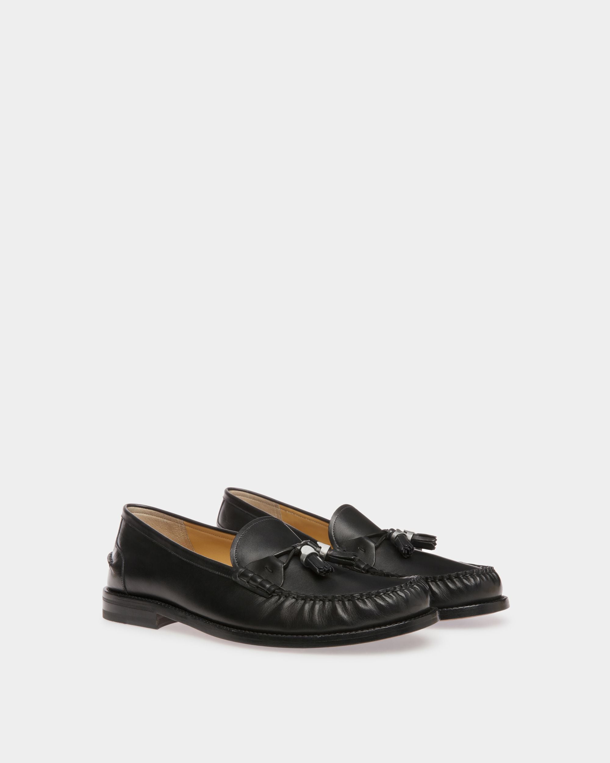 Mocasines Rome De Piel En Negro - Hombre - Bally - 03