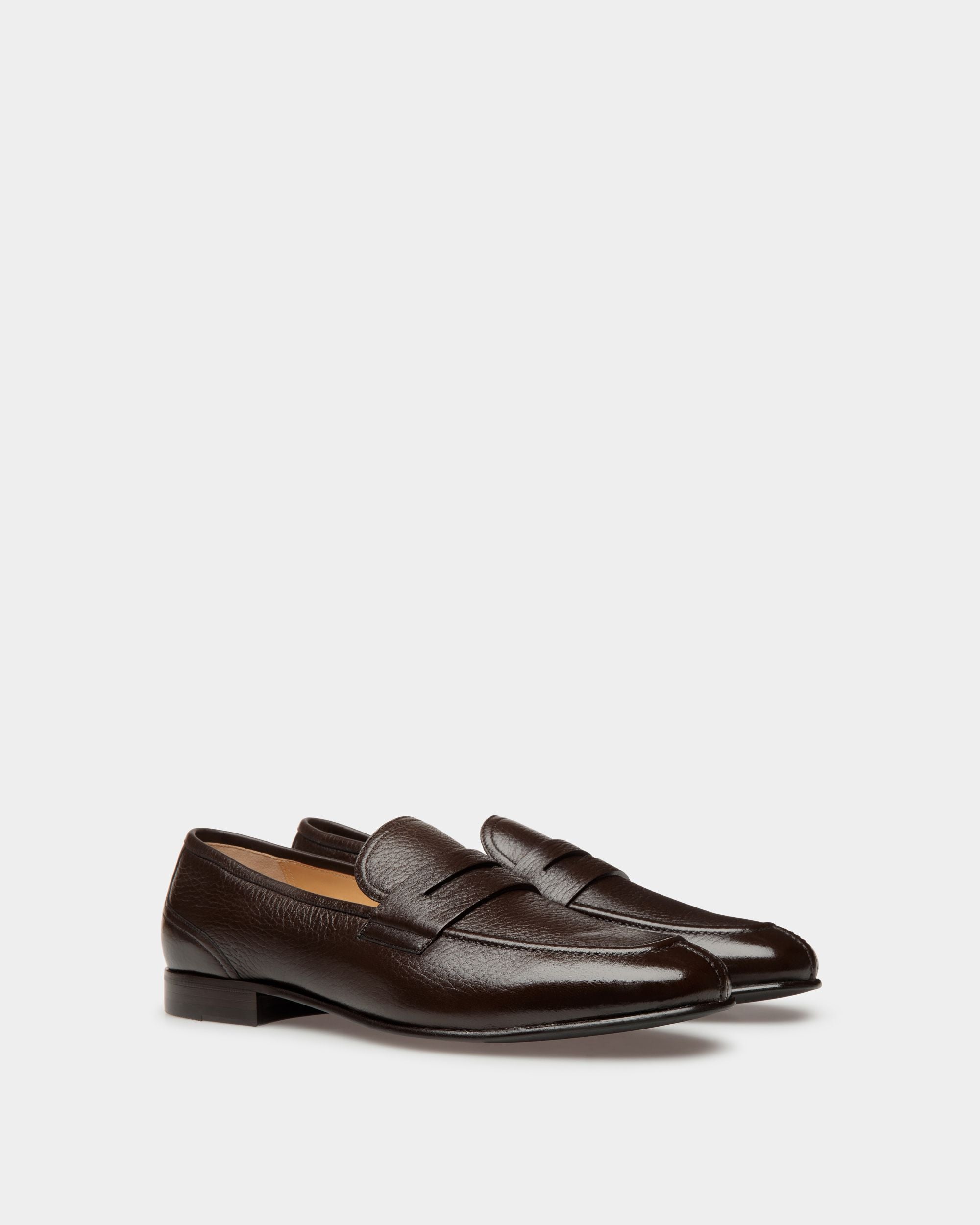Suisse Loafer In Brown Leather - Hombre - Bally - 02