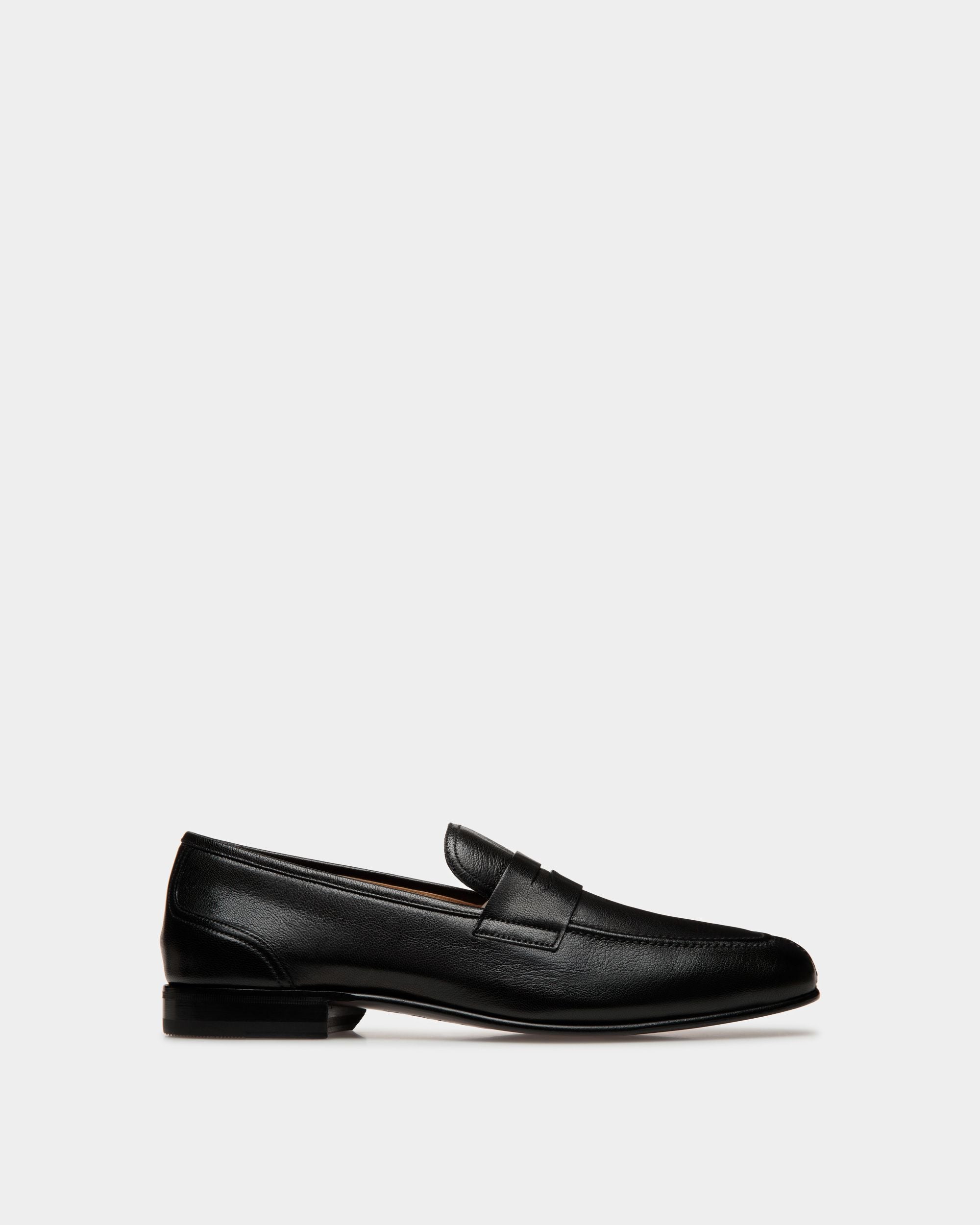 Suisse Loafer In Black Leather - Hombre - Bally - 01