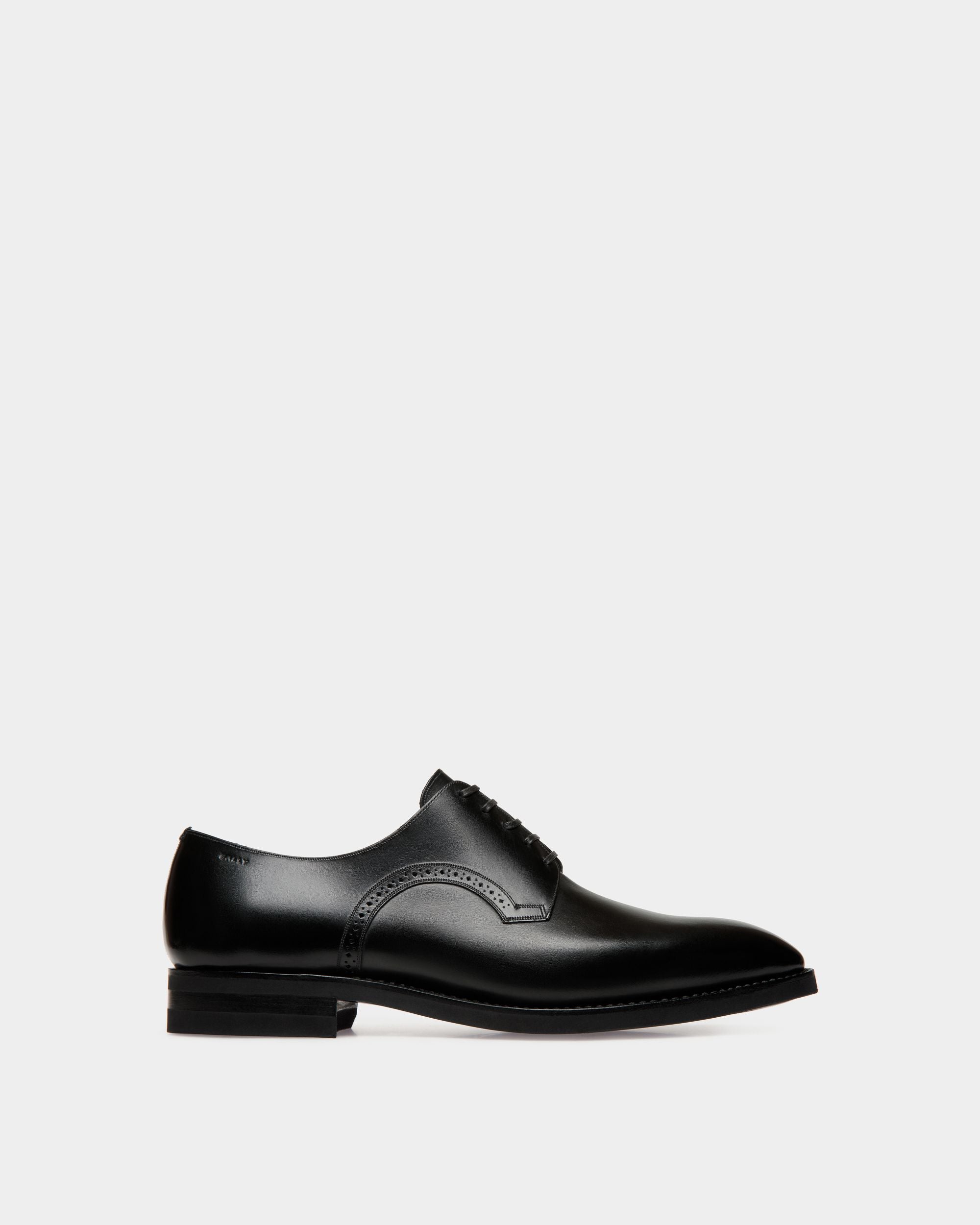 Scribe Derby in Black Leather - Men's - Bally - 01
