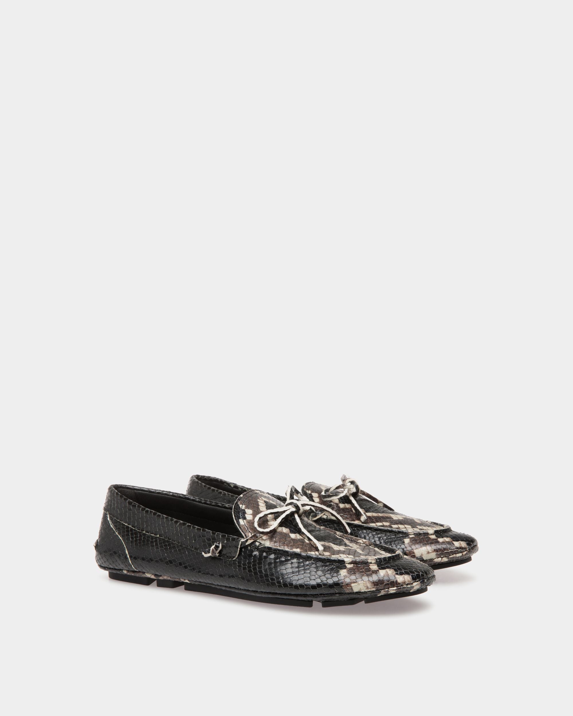 Hansen Drivers In Black Leather - Men's - Bally - 02