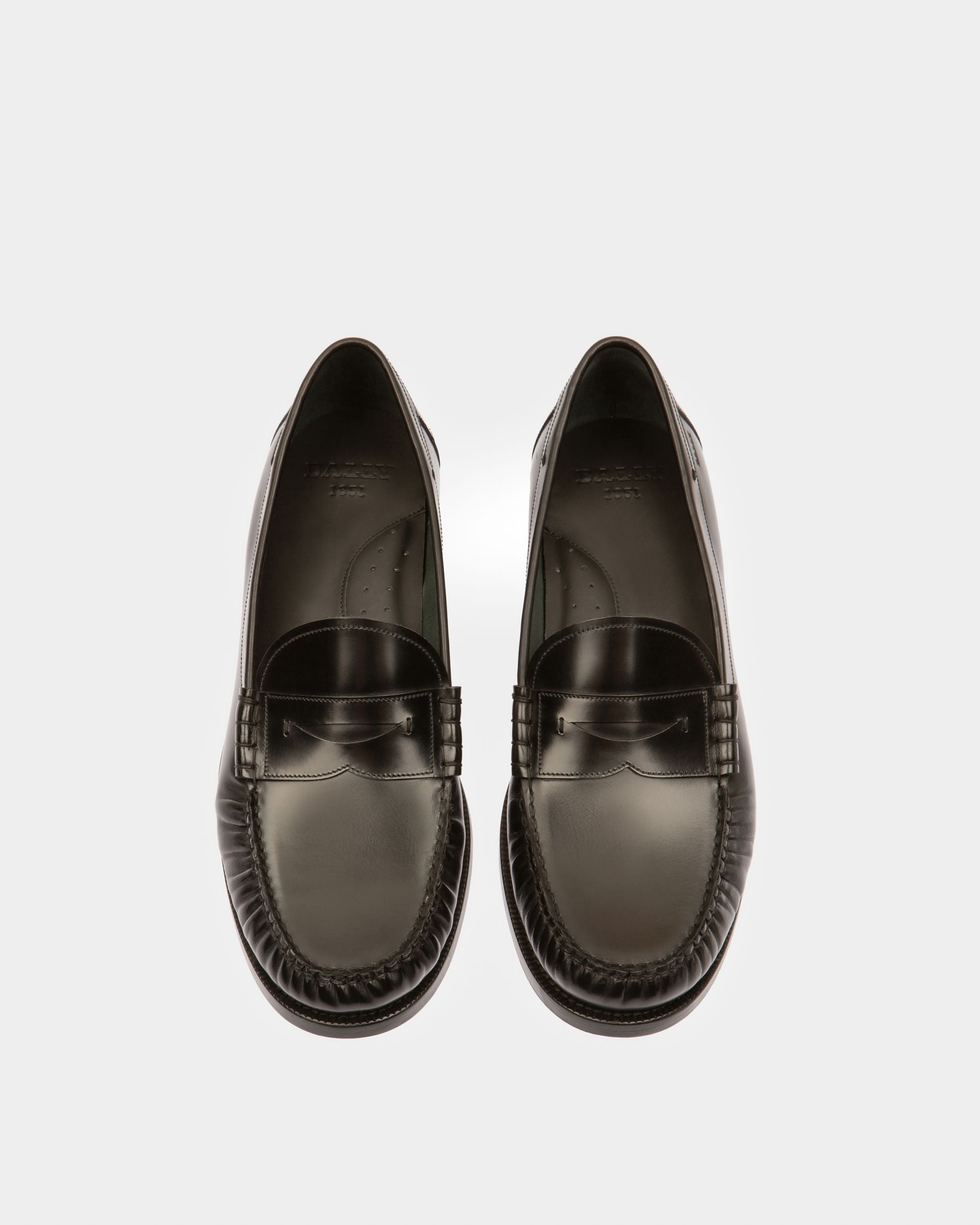 Coelo Mocasines En Piel De Color Negro - Hombre - Bally - 02
