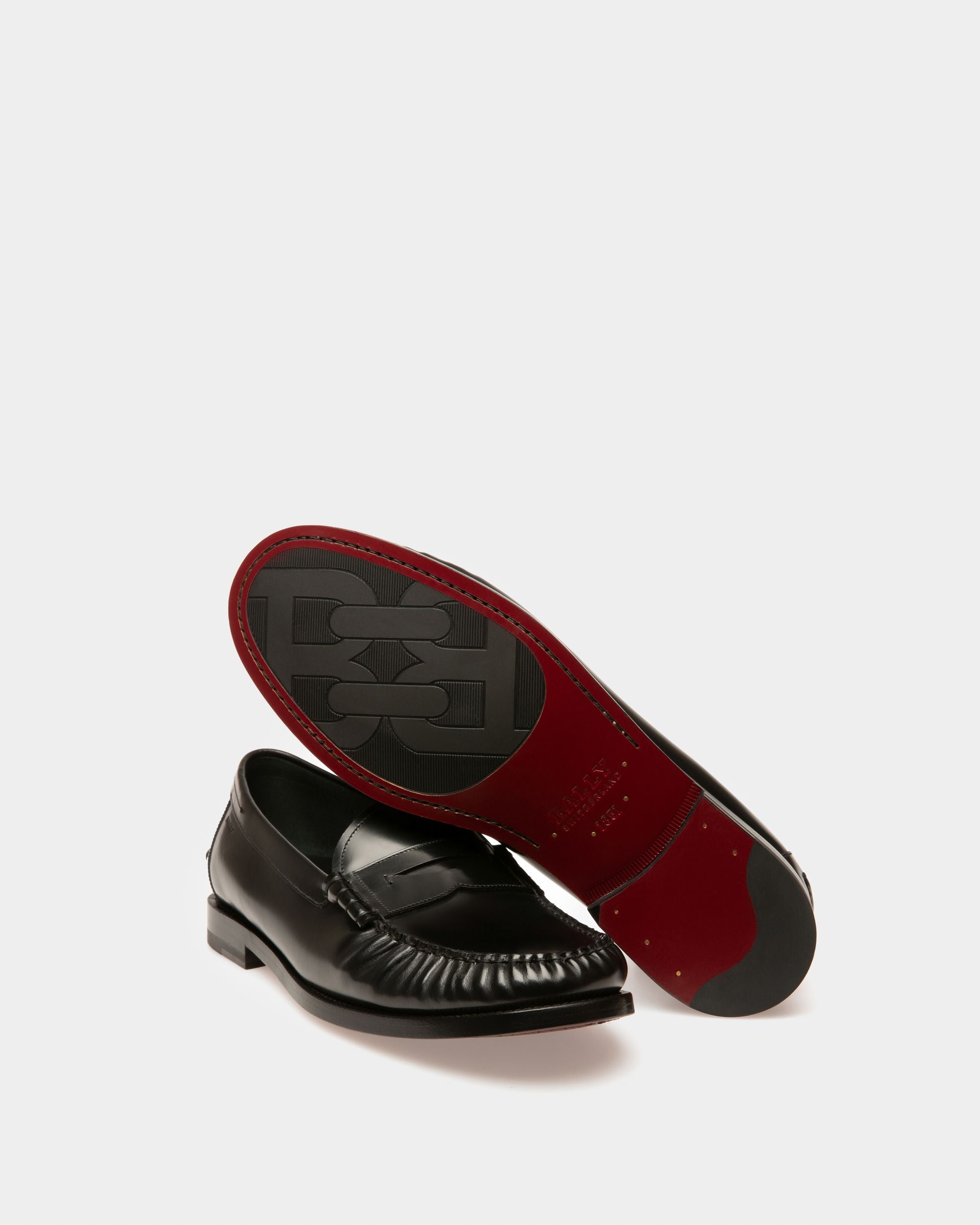 Coelo Mocasines En Piel De Color Negro - Hombre - Bally - 04