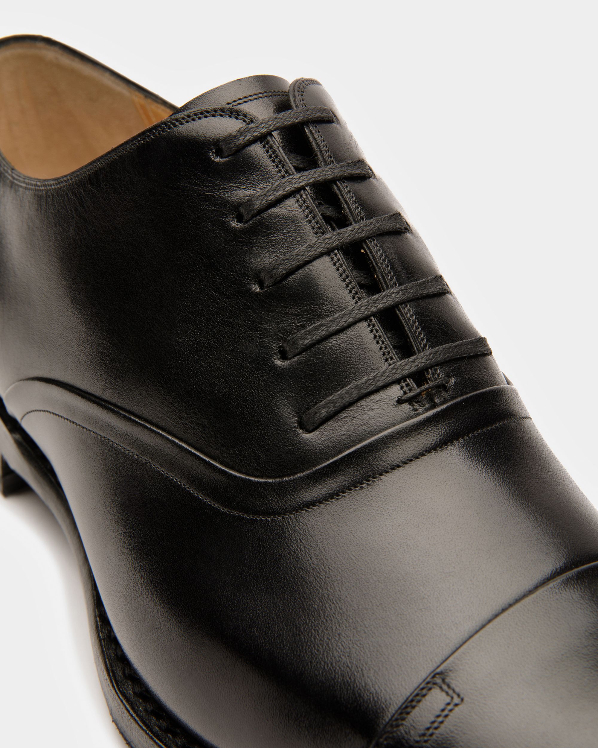 Zapatos Oxford Scribe De Piel En Negro - Hombre - Bally - 03