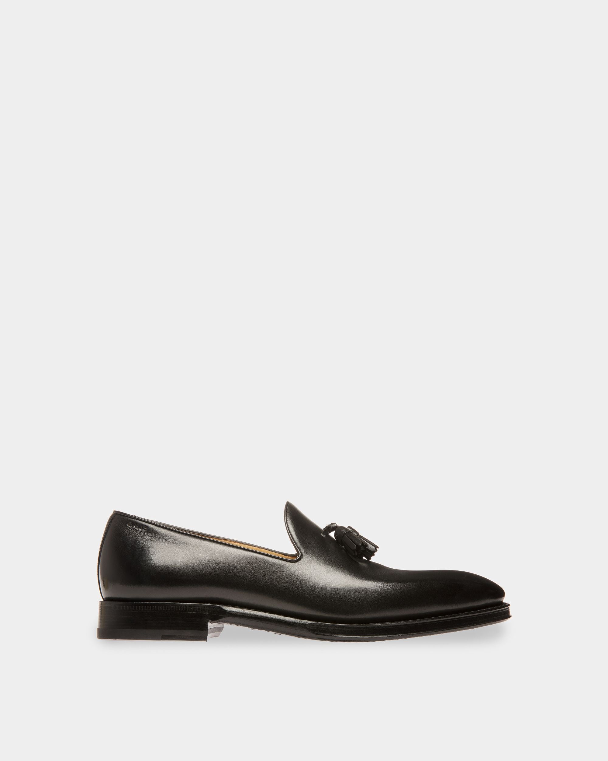 Mocasines Scribe De Piel En Negro - Hombre - Bally - 01